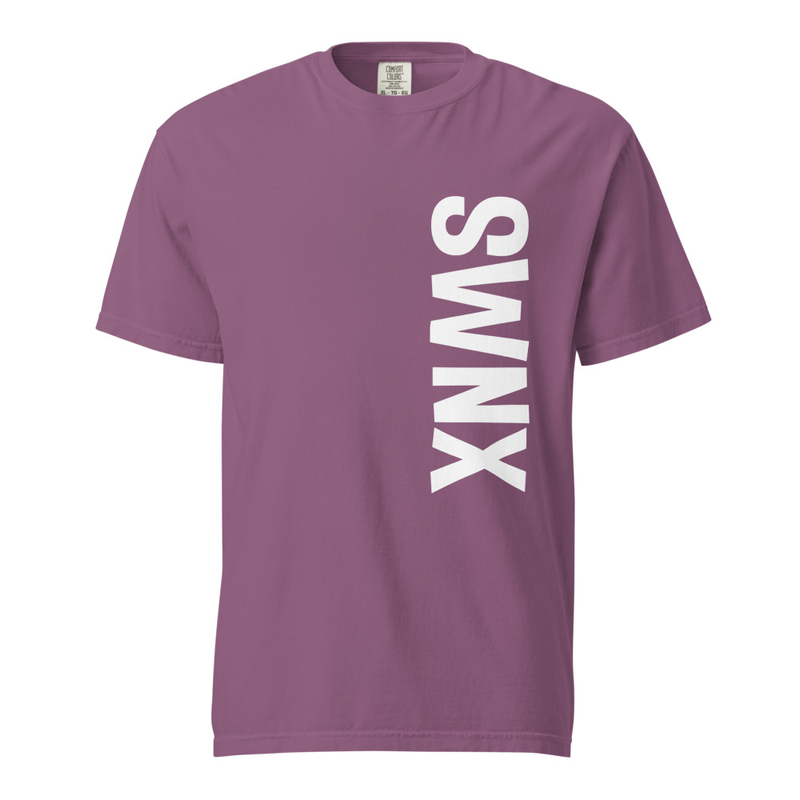 Minimalistic SWNX Heavyweight Graphic Tee -- Berry