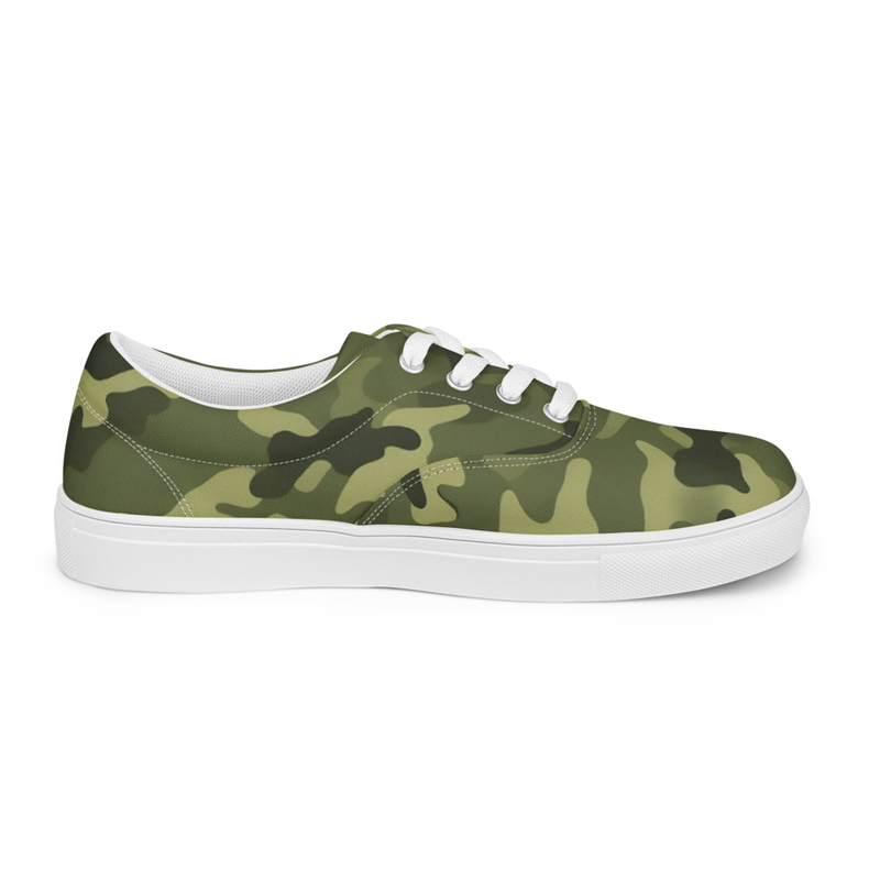 Lace-Up Camouflage Sneakers