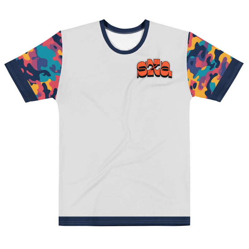 Dank Multicolor Camo Sleeve Statement Tee