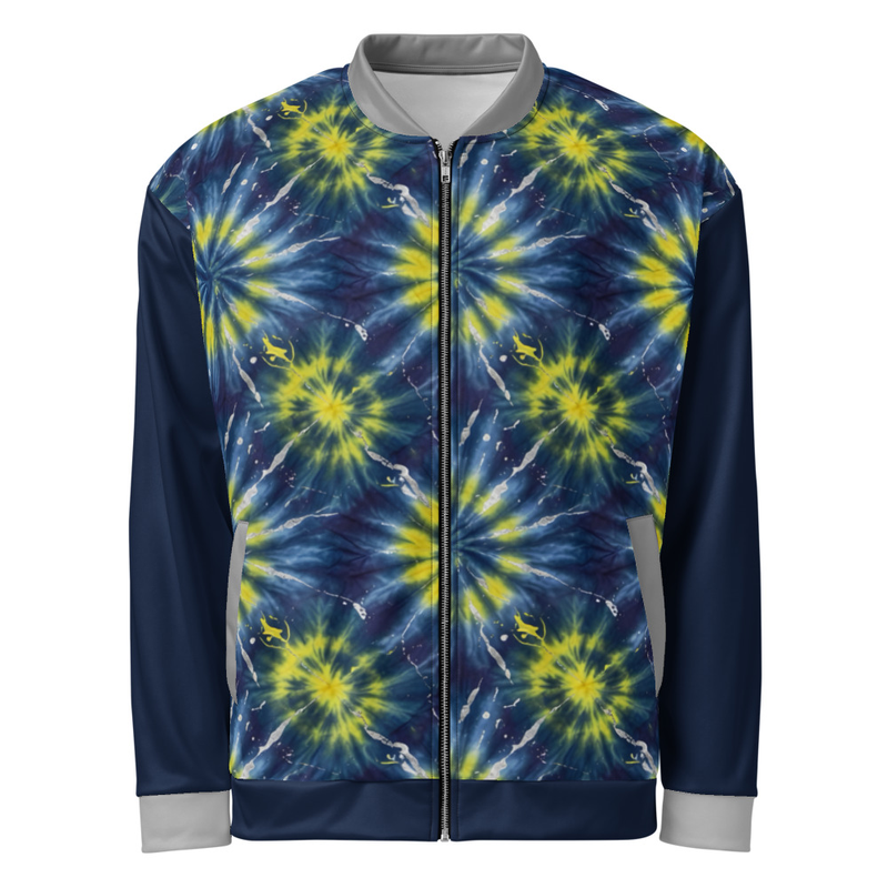 Sunshine Navy Tie-Dye Bomber Jacket