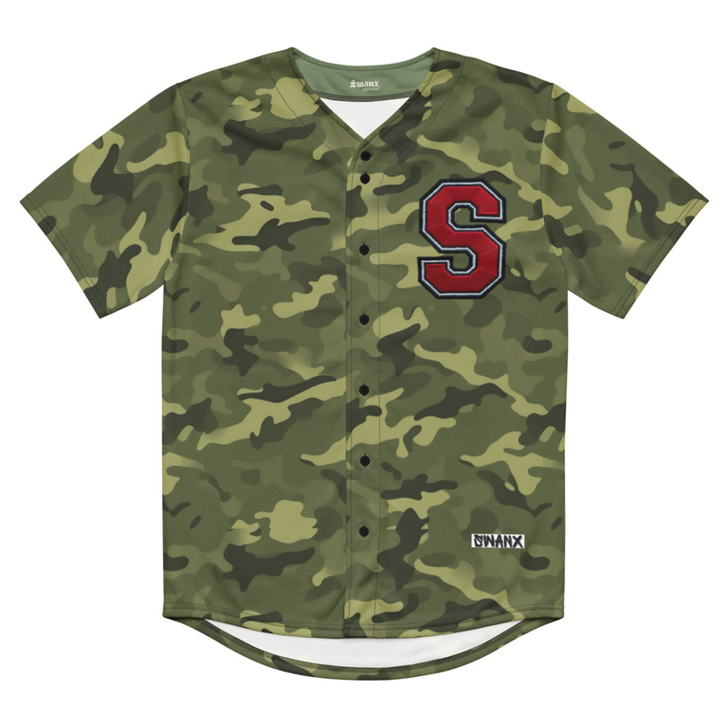 Swanx Camo American Baseball Jersey