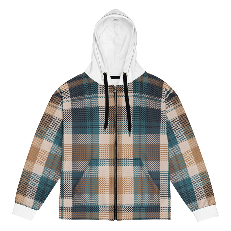 The Cameron Check Zip Hoodie