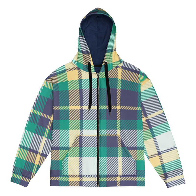 The Collin Check Zip Hoodie