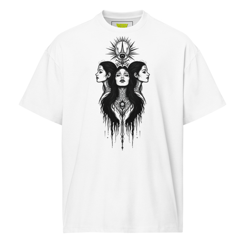 Female Energy White Graphic Box Tee