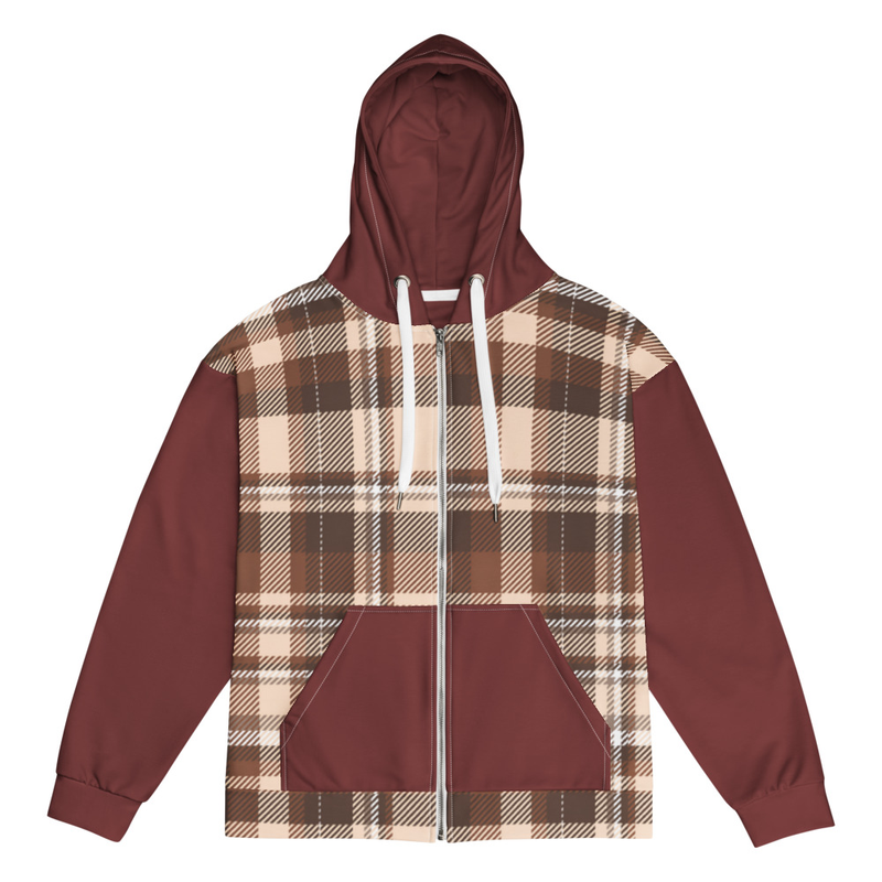 The Giddeon Check Zip Hoodie