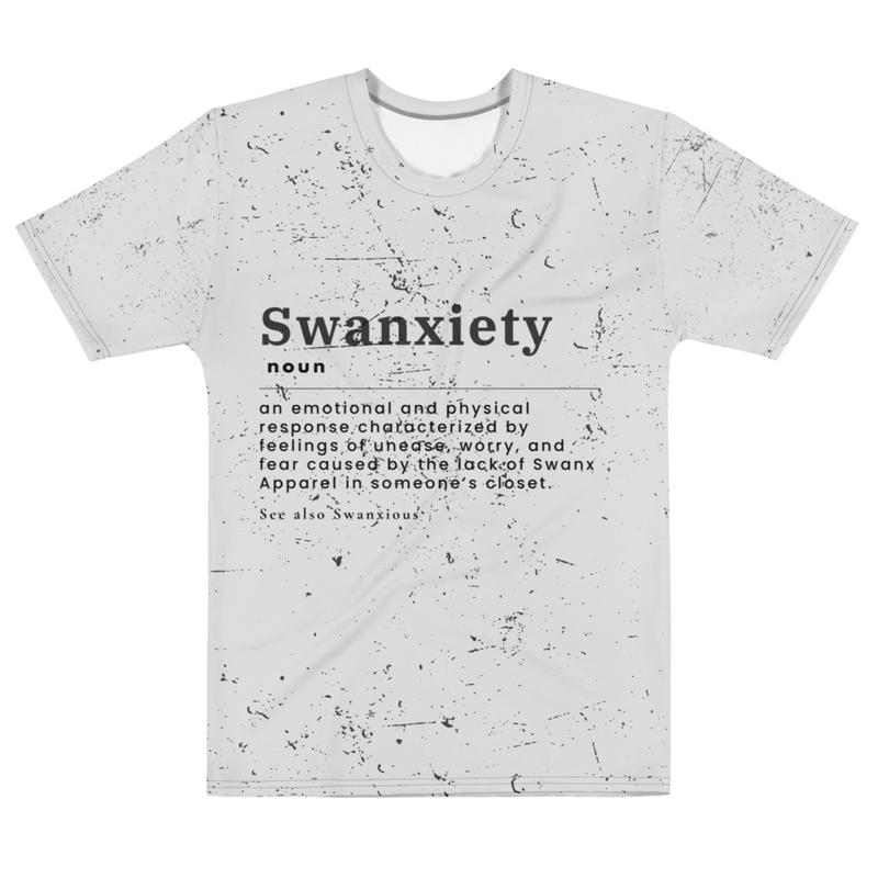 Swanxiety Definition Statement Tee