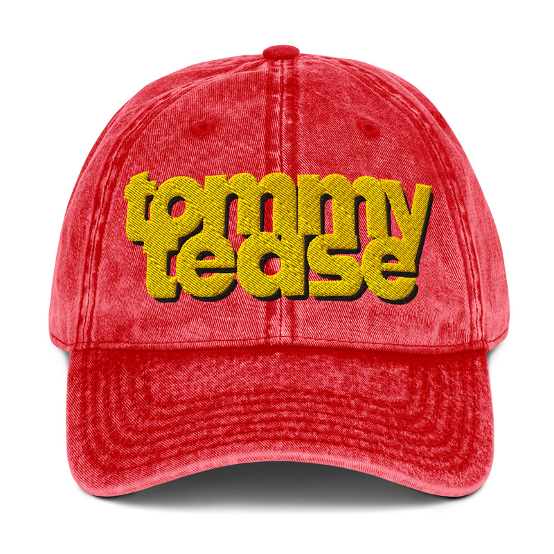 Embroidered Logo Vintage Cotton Twill Cap