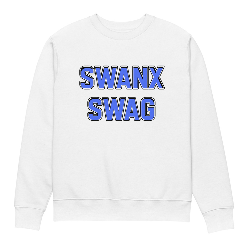 Swanx Swag White Pullover Sweatshirt