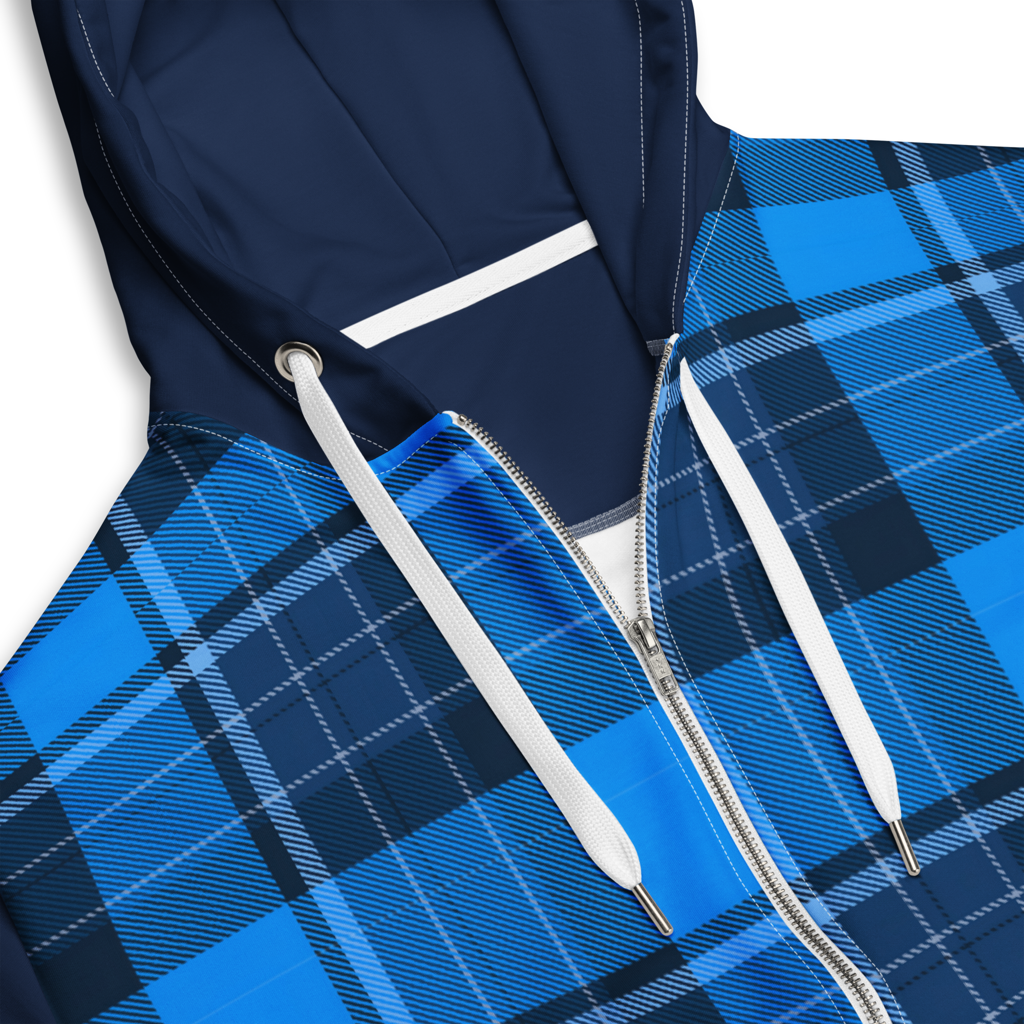 The Santiago Check Zip Hoodie