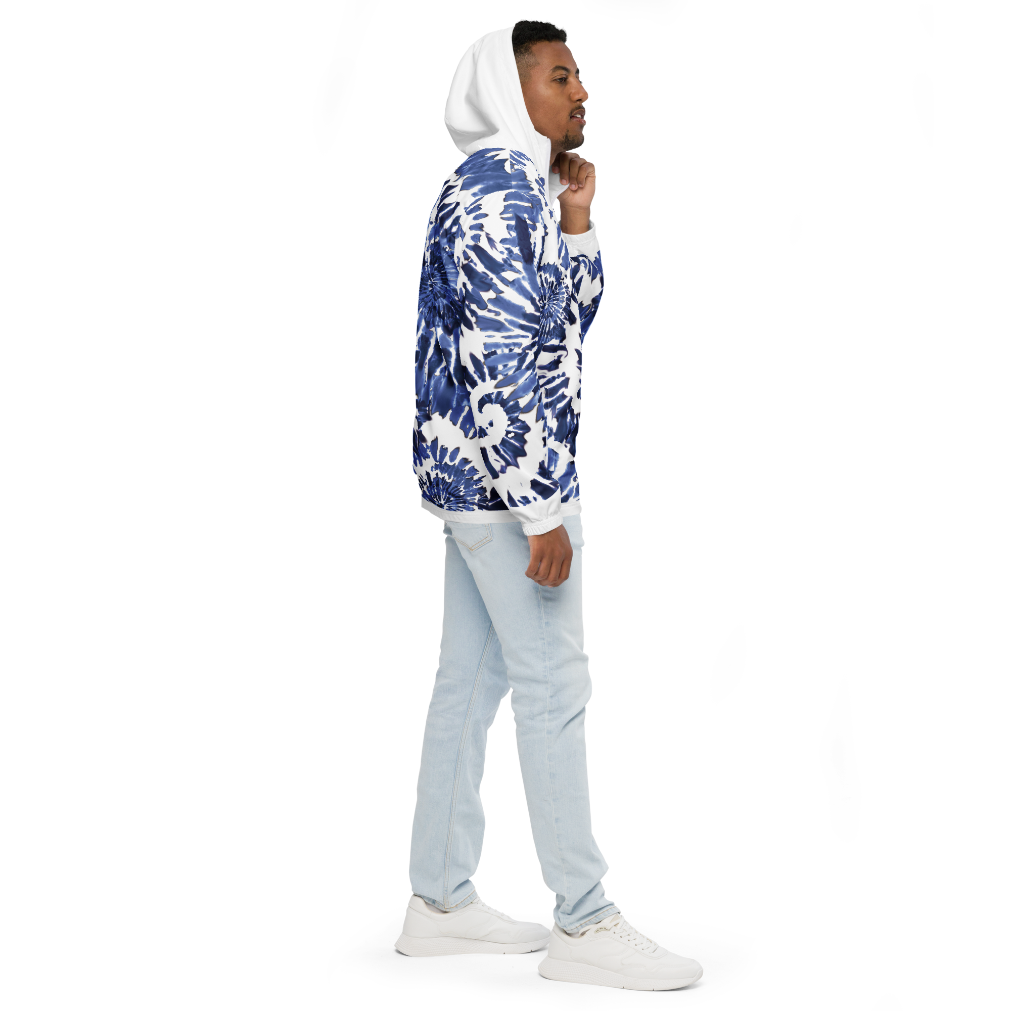 Tie-Dye Hooded Windbreaker