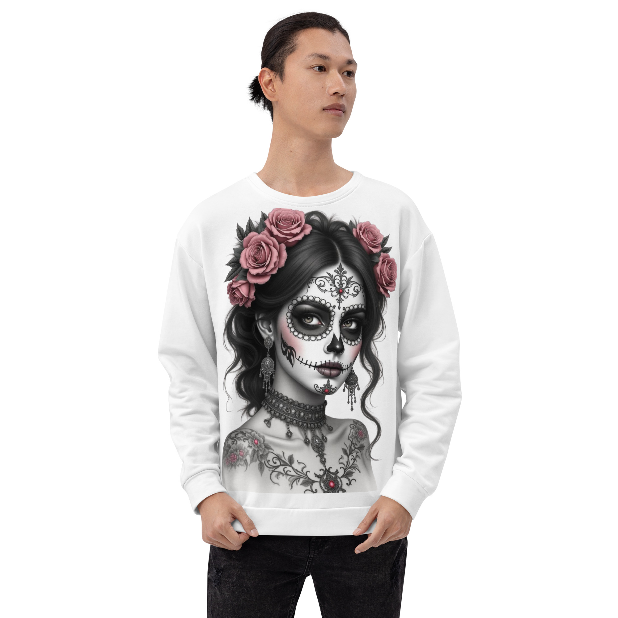 Sugar Rose Pullover Graphic Sweatshirt