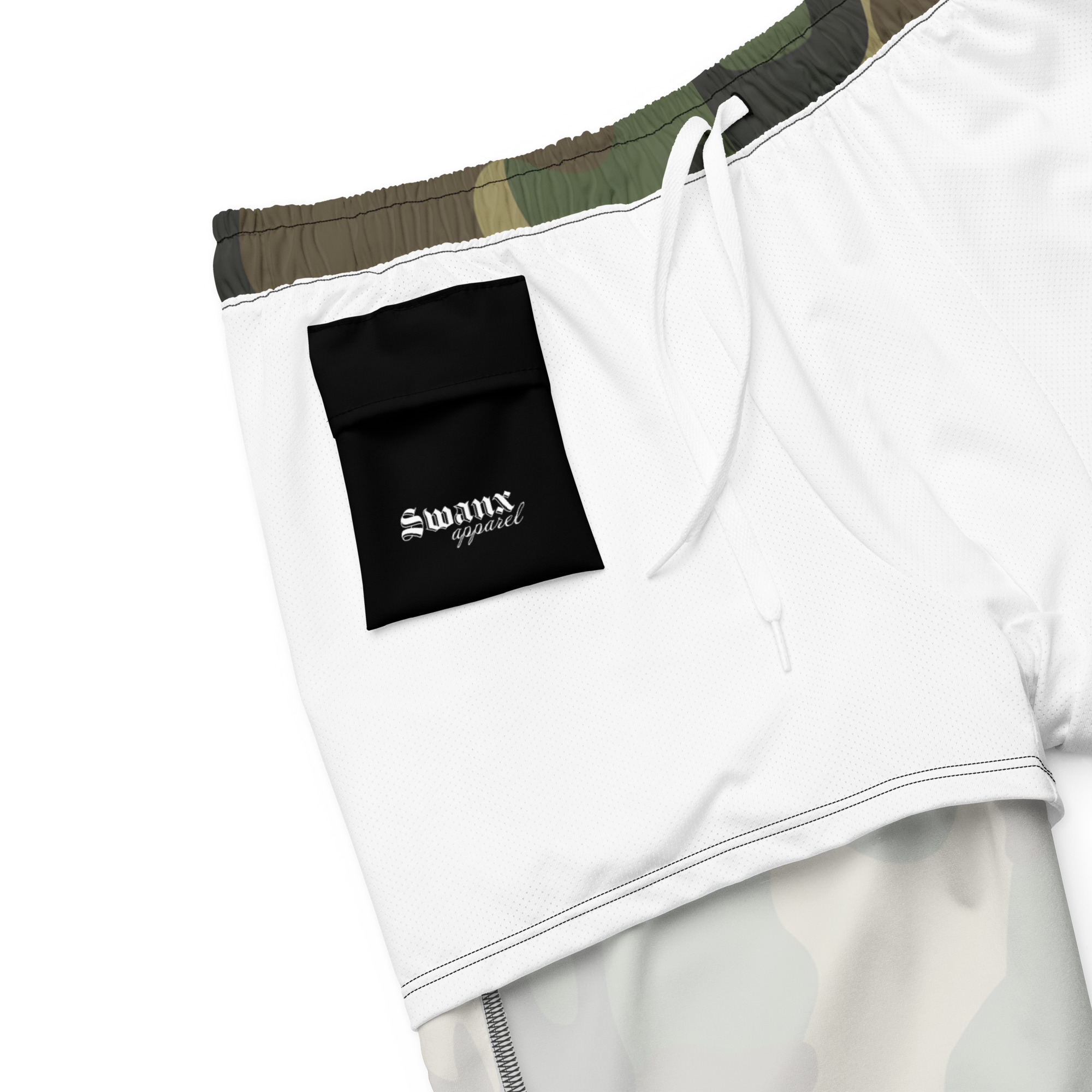 Sustainable Camouflage Swim Trunks