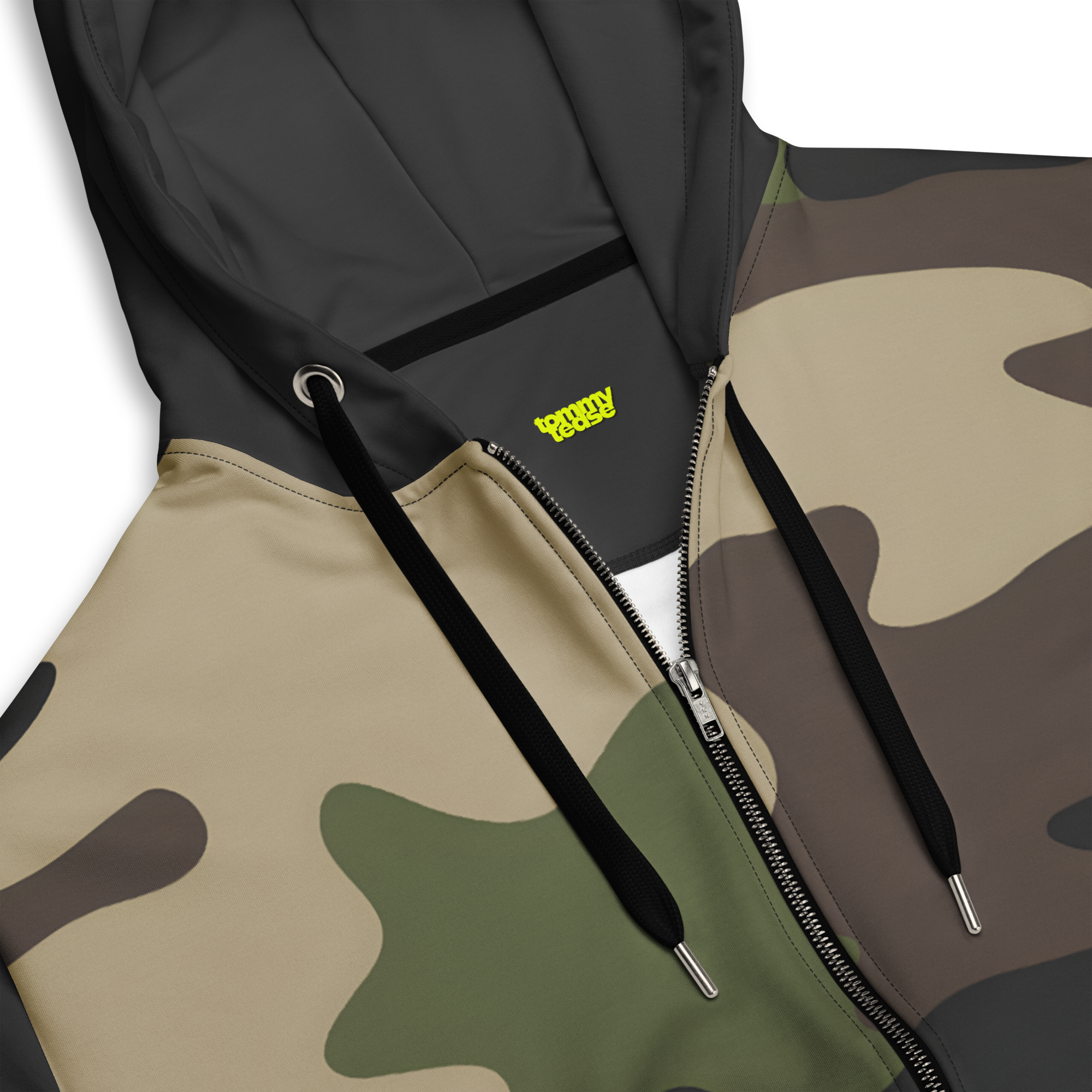 Camouflage Zip-Up Hoodie