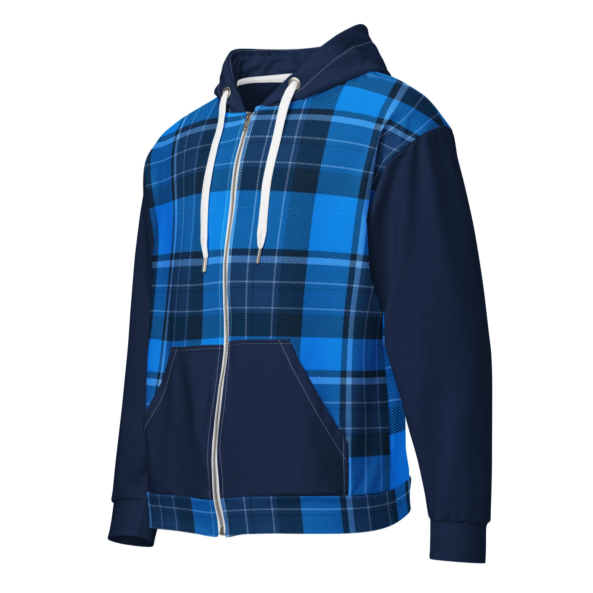 The Santiago Check Zip Hoodie