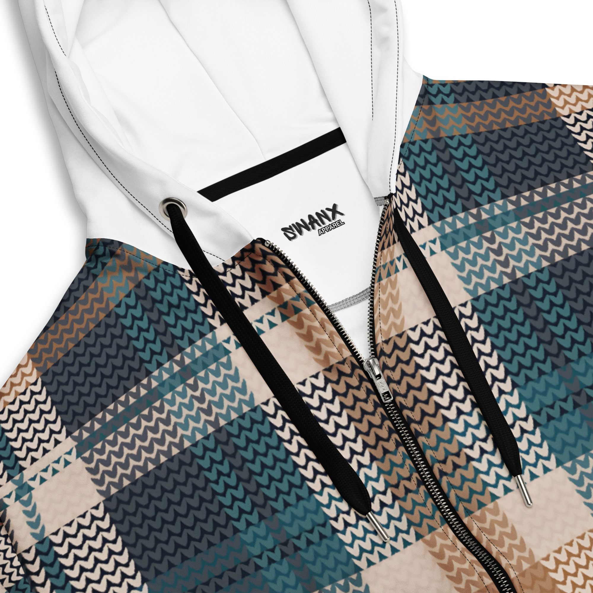 The Cameron Check Zip Hoodie