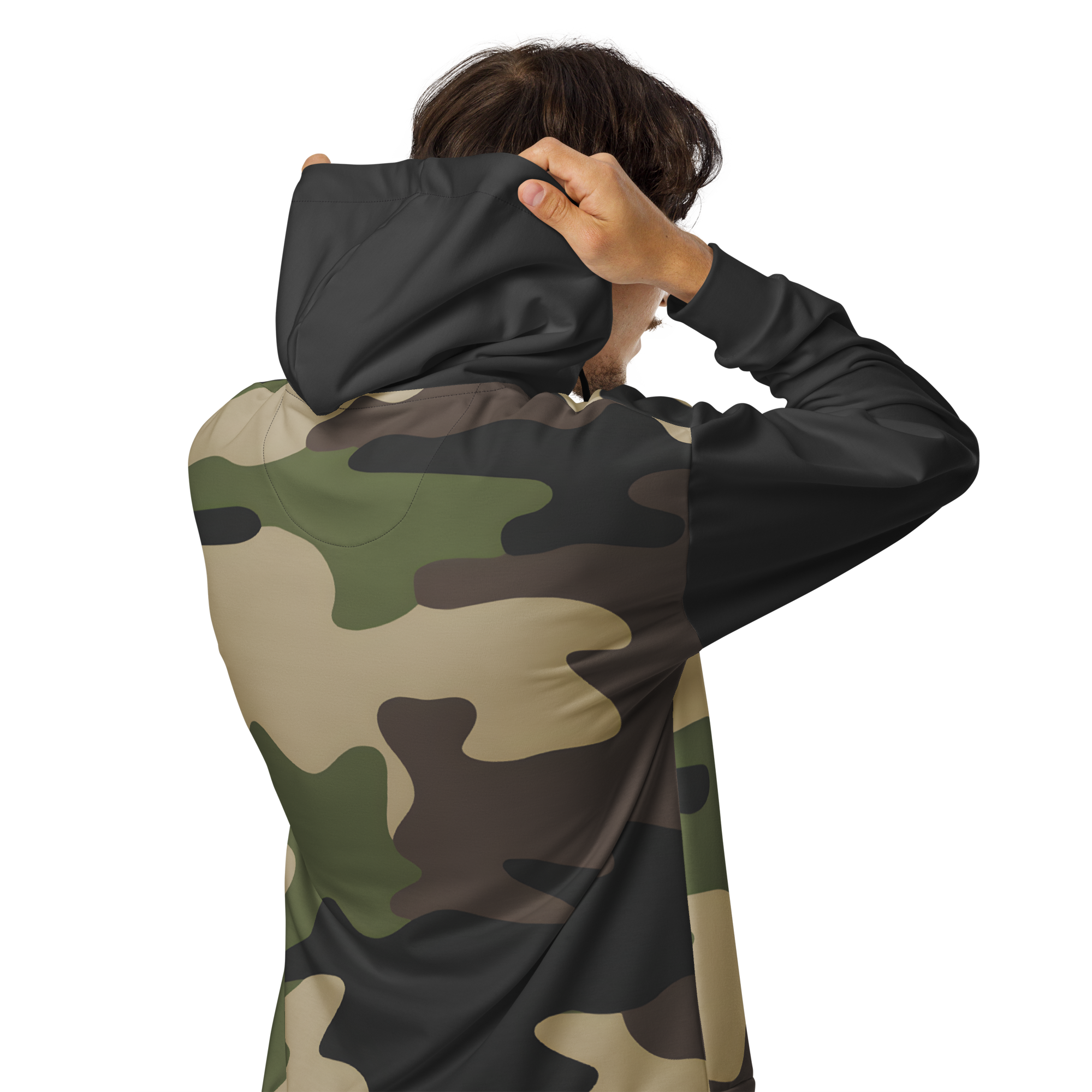 Camouflage Zip-Up Hoodie