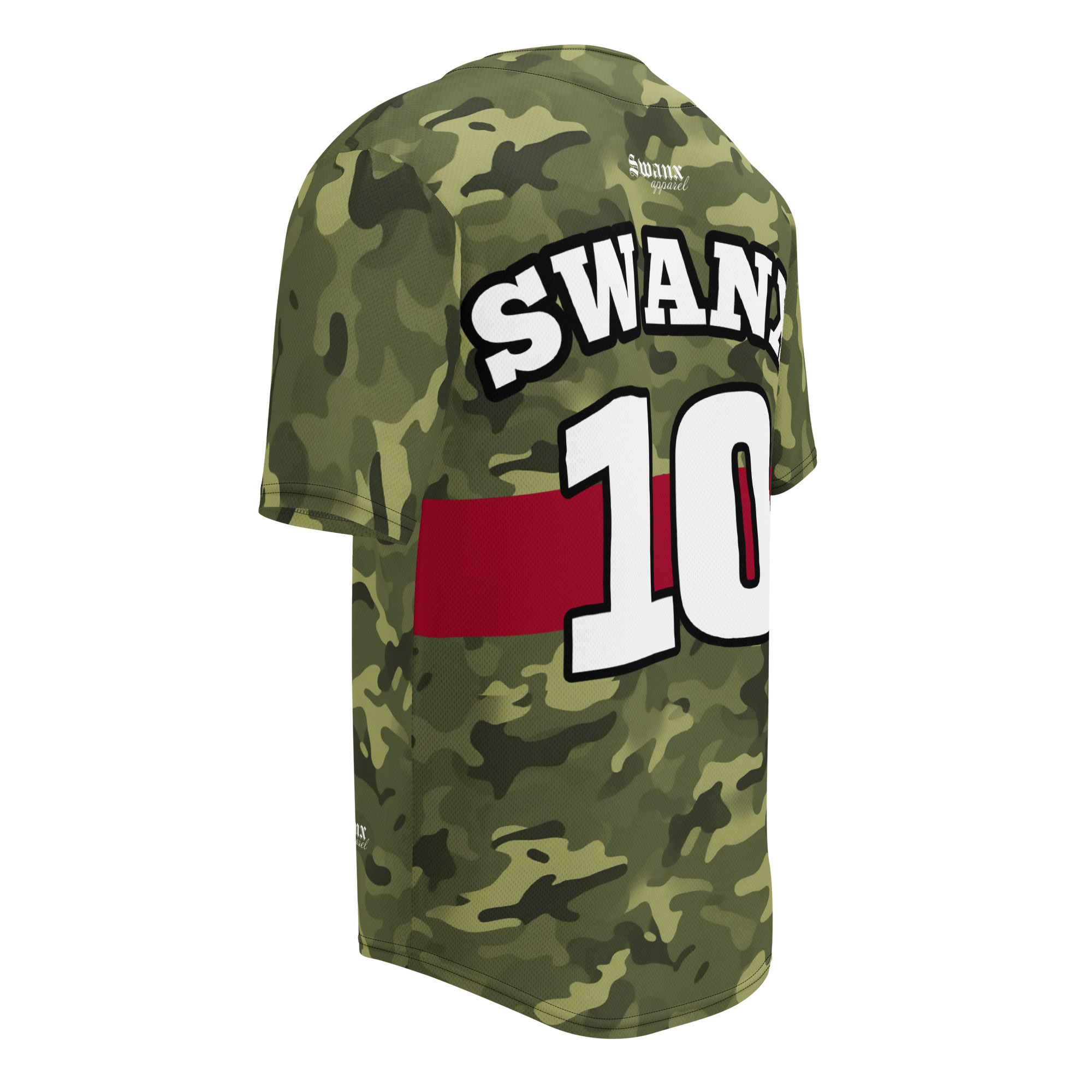 Swanx Camo American Baseball Jersey