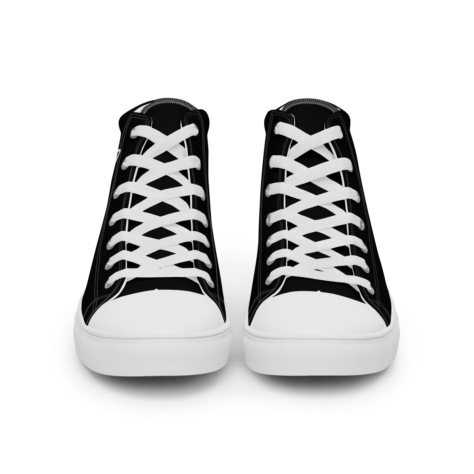 Black High-Tops with Camo Monogram