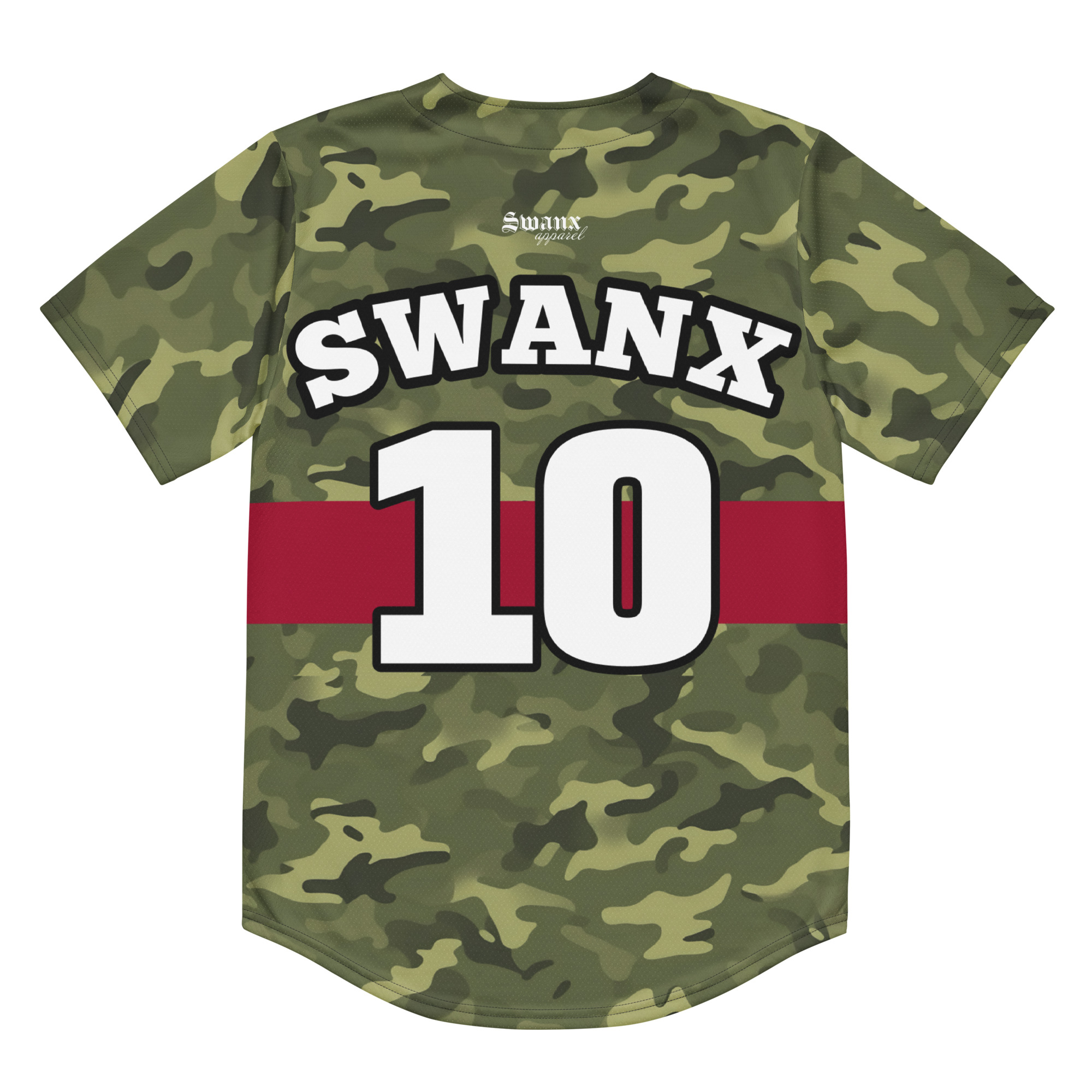Swanx Camo American Baseball Jersey