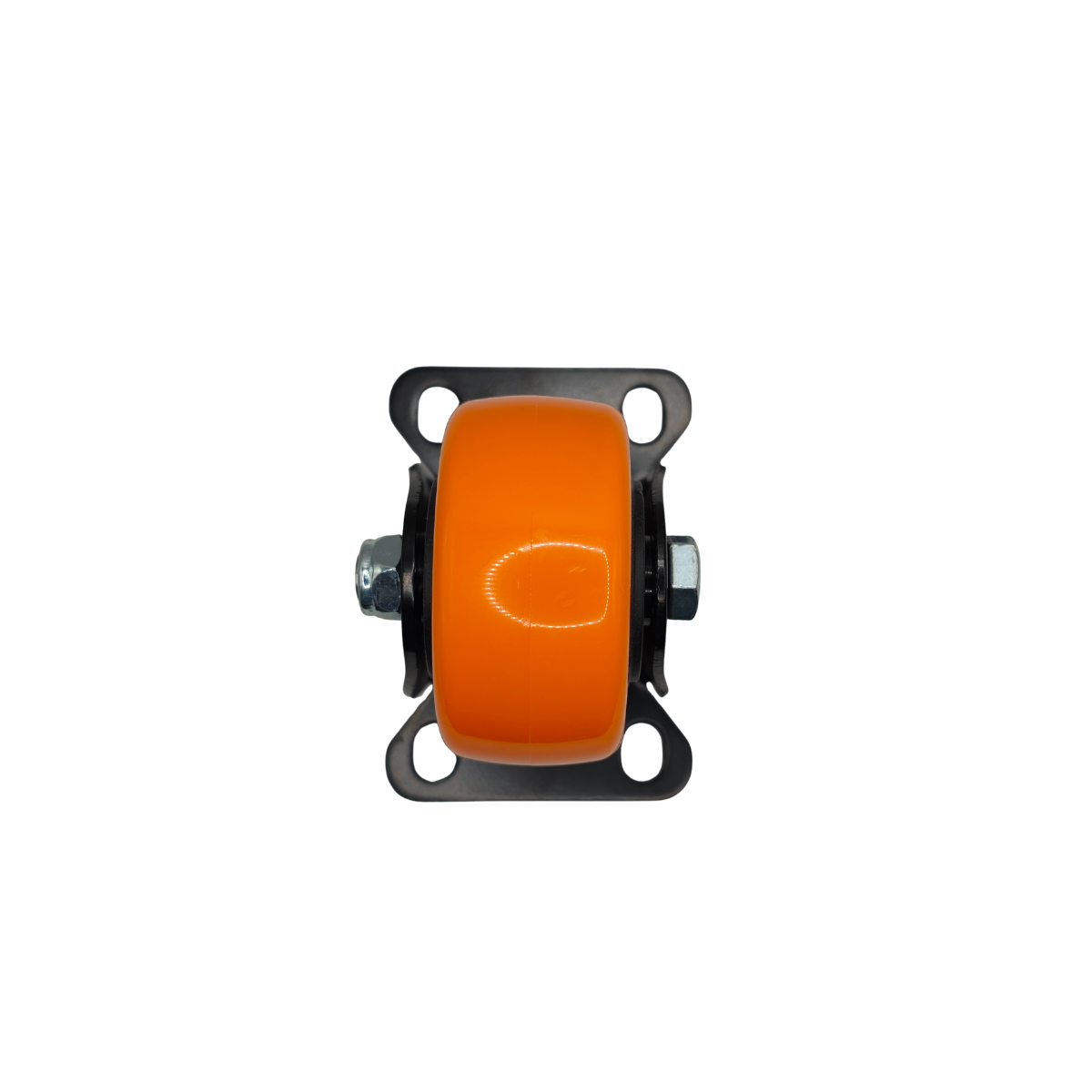 Rodaja Fija Poliuretano Naranja C/Balero 2-1/2 x 1-1/4"