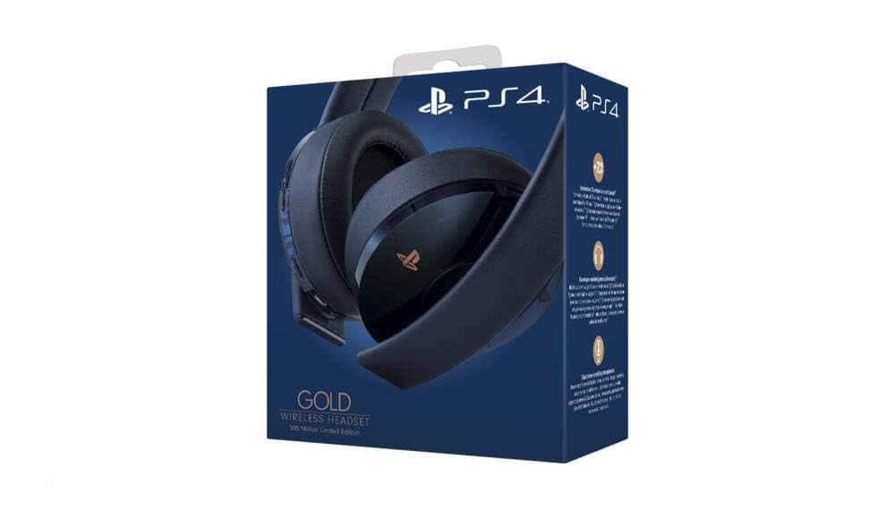 PS4 Gold Wireless Headset – 500 Million Edition