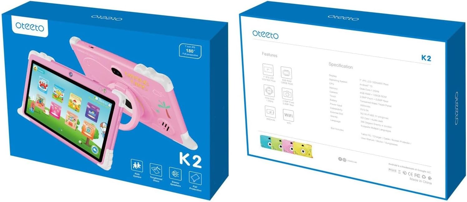 Oteeto K2 Kids Tablet