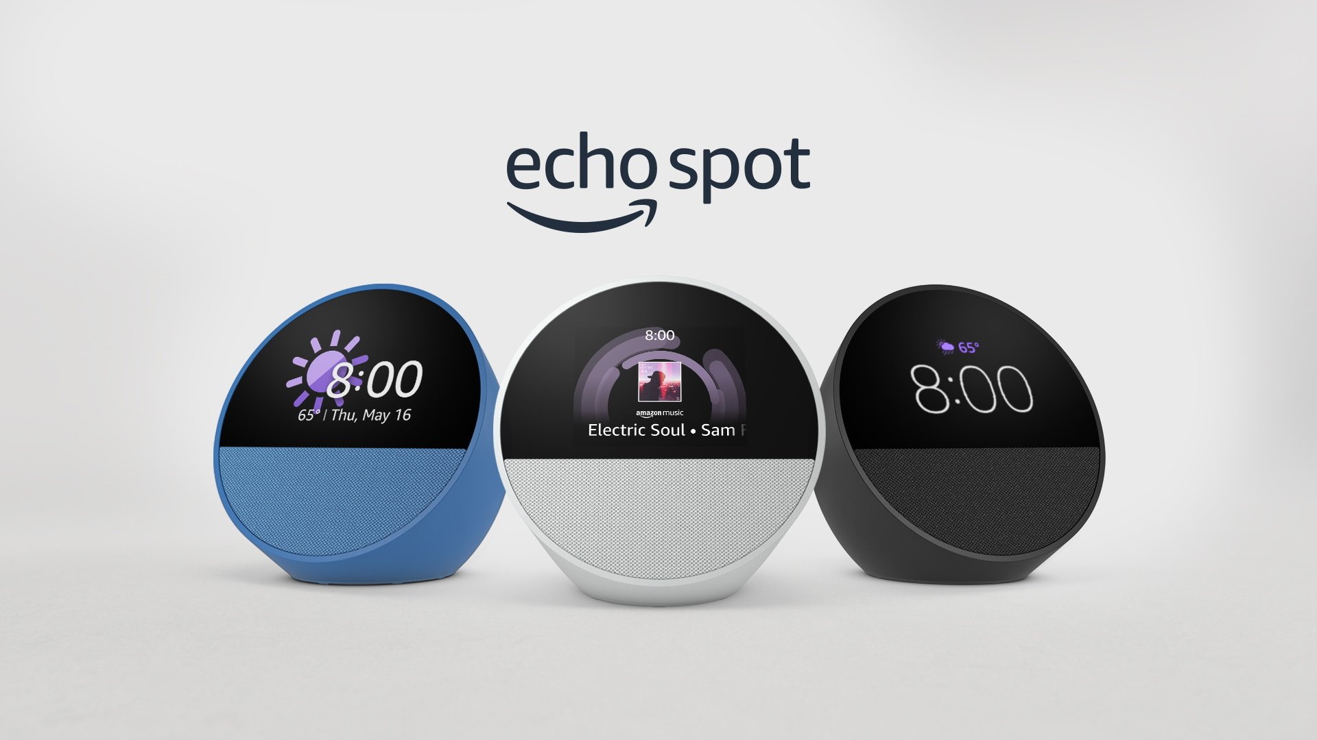 Amazon Echo Spot with Alarm Clock