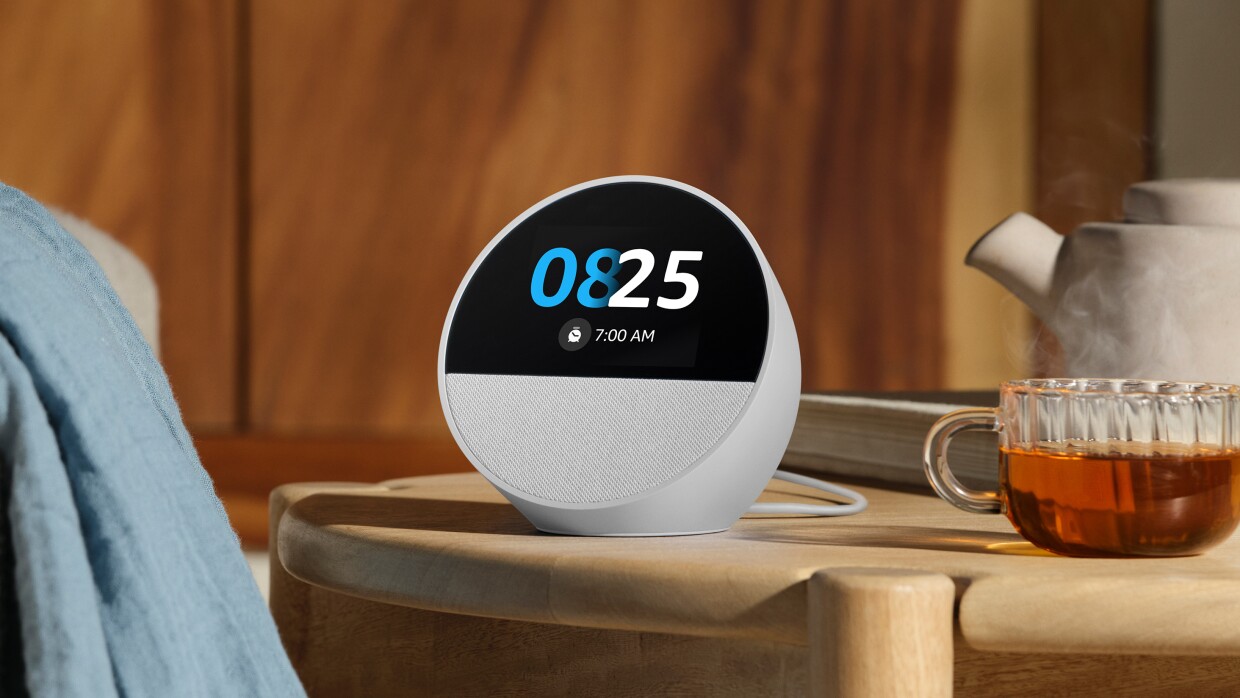 Amazon Echo Spot with Alarm Clock
