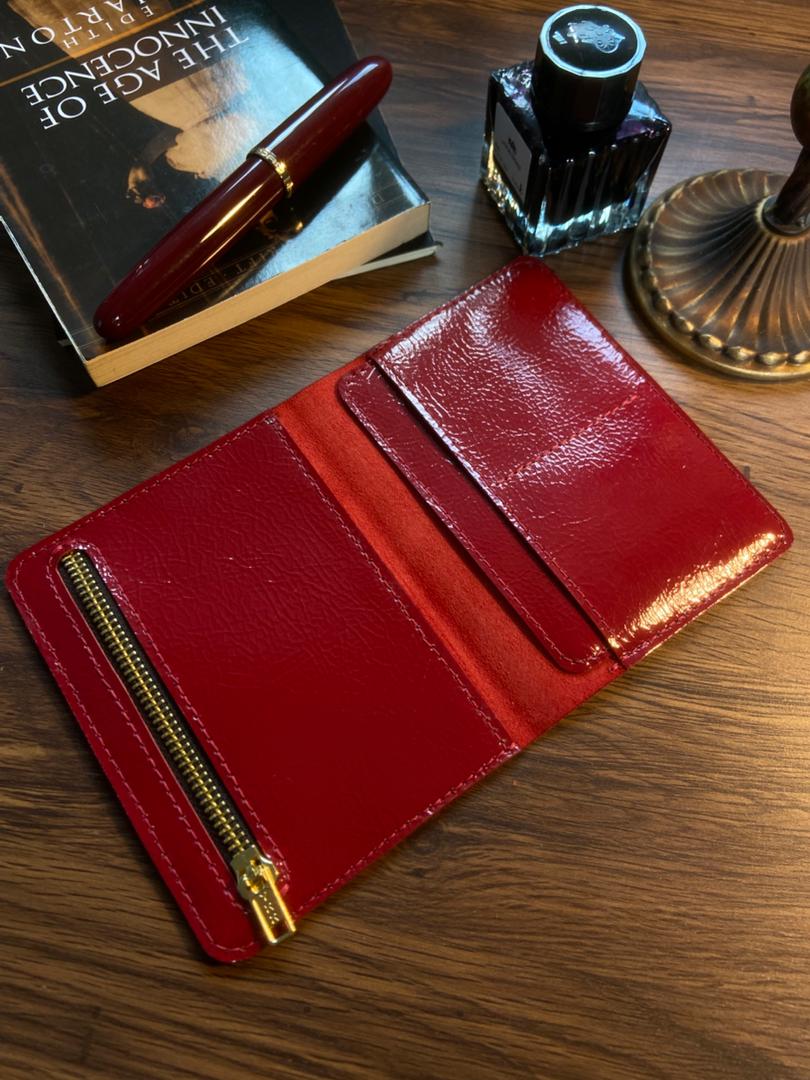 Glossy Cherry Red Portfolio A6