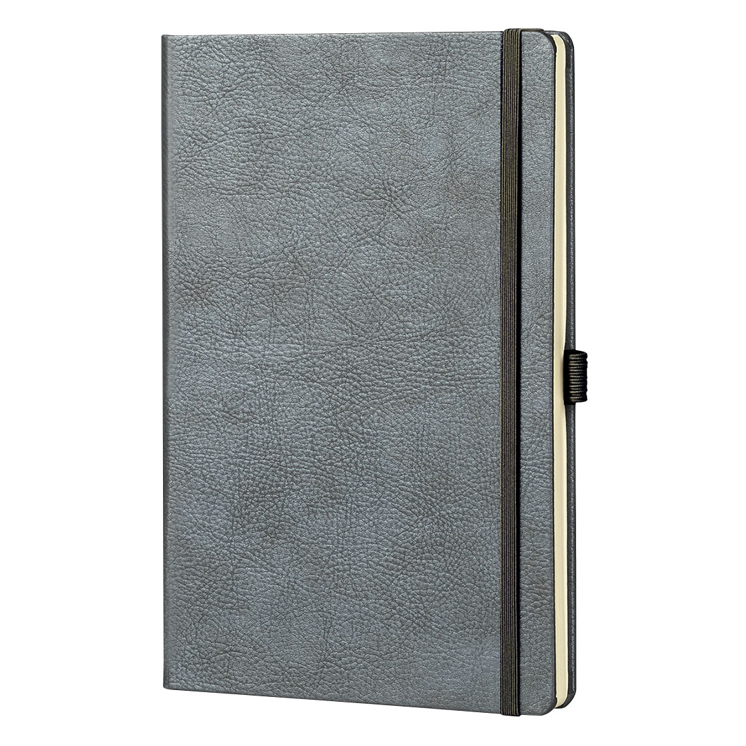 Bllok shenimesh i personalizuar DALLAS – A5 me kapak elegant dhe brez elastik