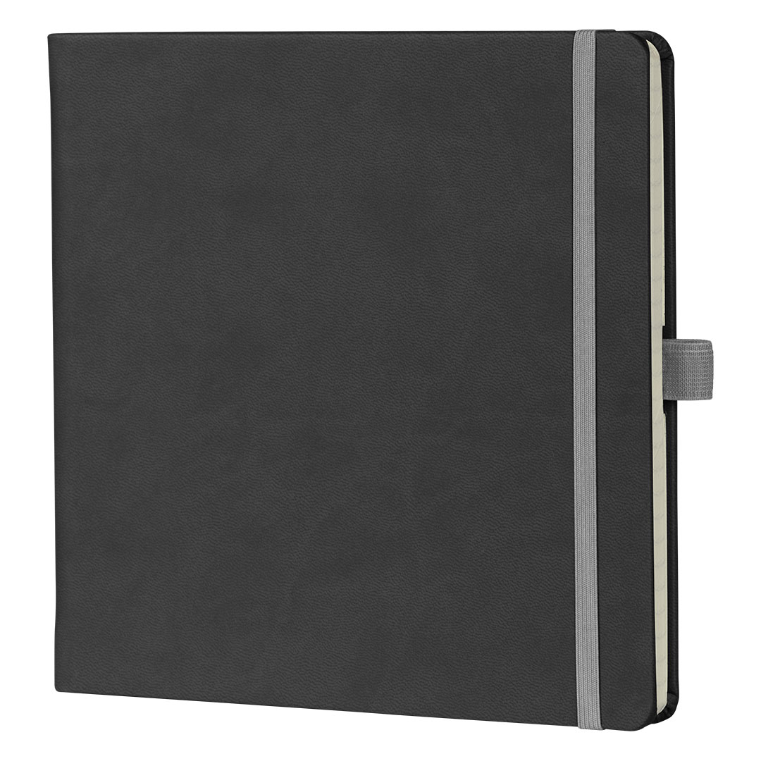 Bllok shenimesh i personalizuar KUNST – dizajn katror elegant me brez elastik