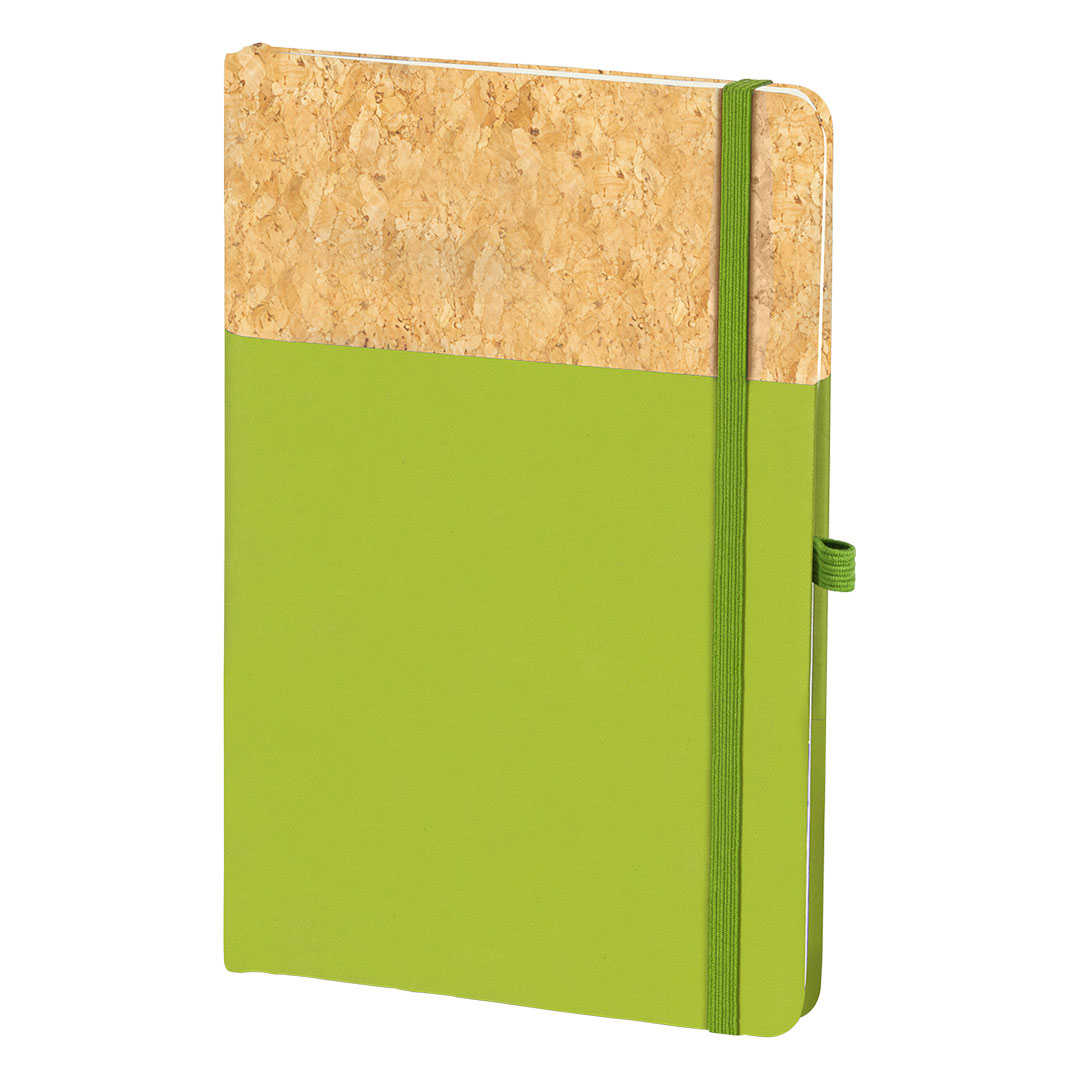 Bllok Shenimesh i Personalizuar NOTE CORK – Fletore A5 me kapak korku dhe elastik