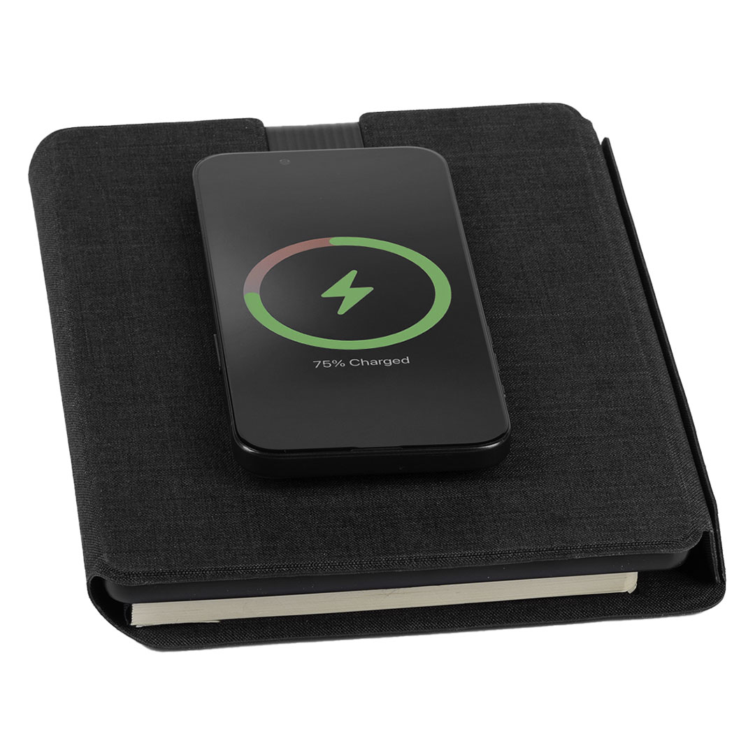 Portfolio inteligjent MAGNOTE 3IN1 – A5 me power bank 5000 mAh dhe karikues wireless