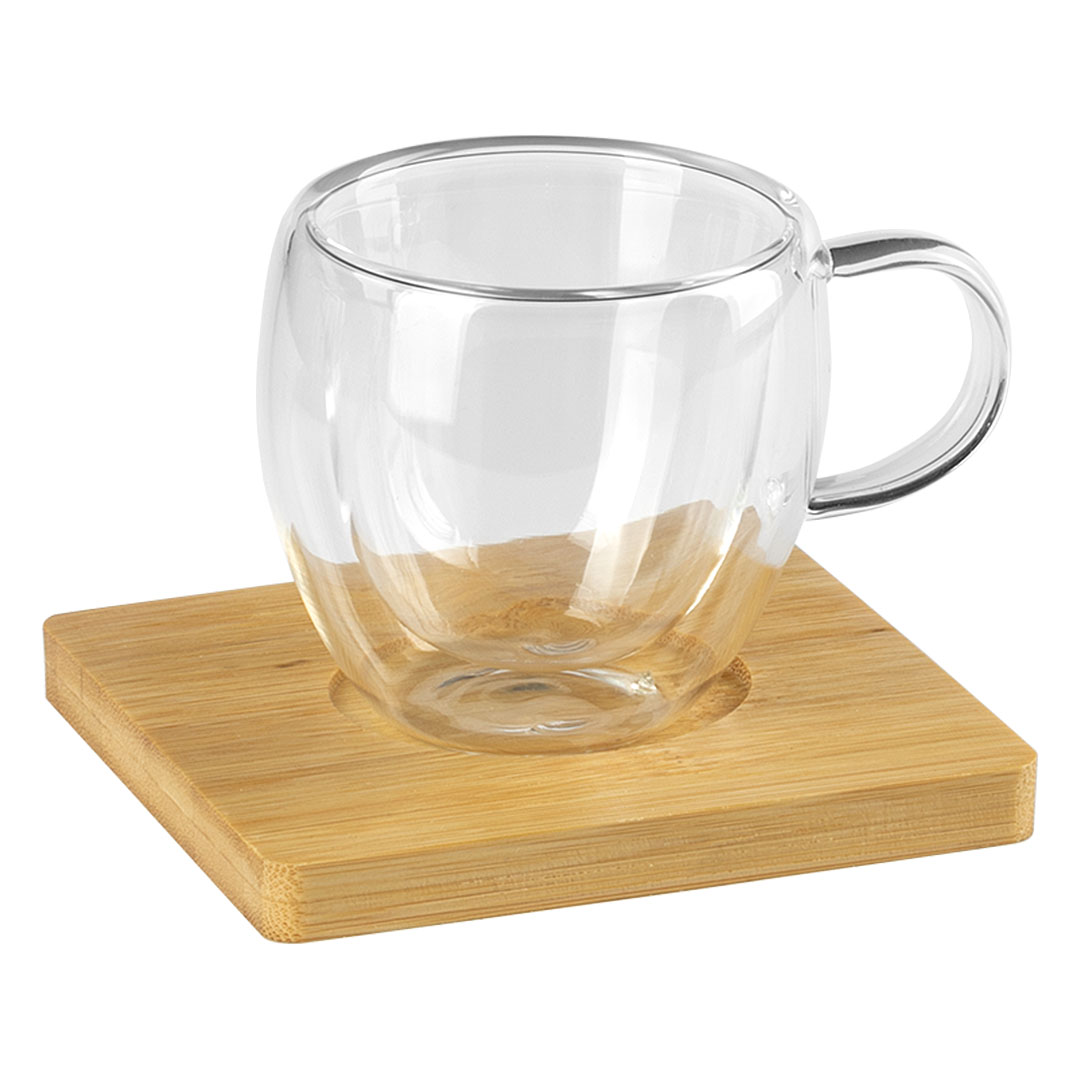 CAFE – set filxhanesh kafeje me mure te dyfishte dhe baze bambuje