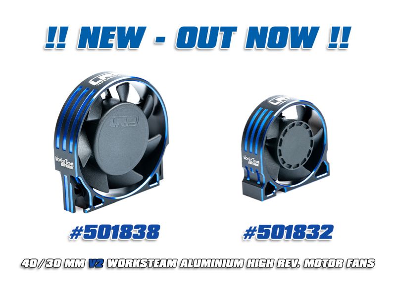 LRP motor Cooling Fan V2!! (30mm/40mm) (501832/501838) & Airducts (30mm/40mm) (501991/501990)