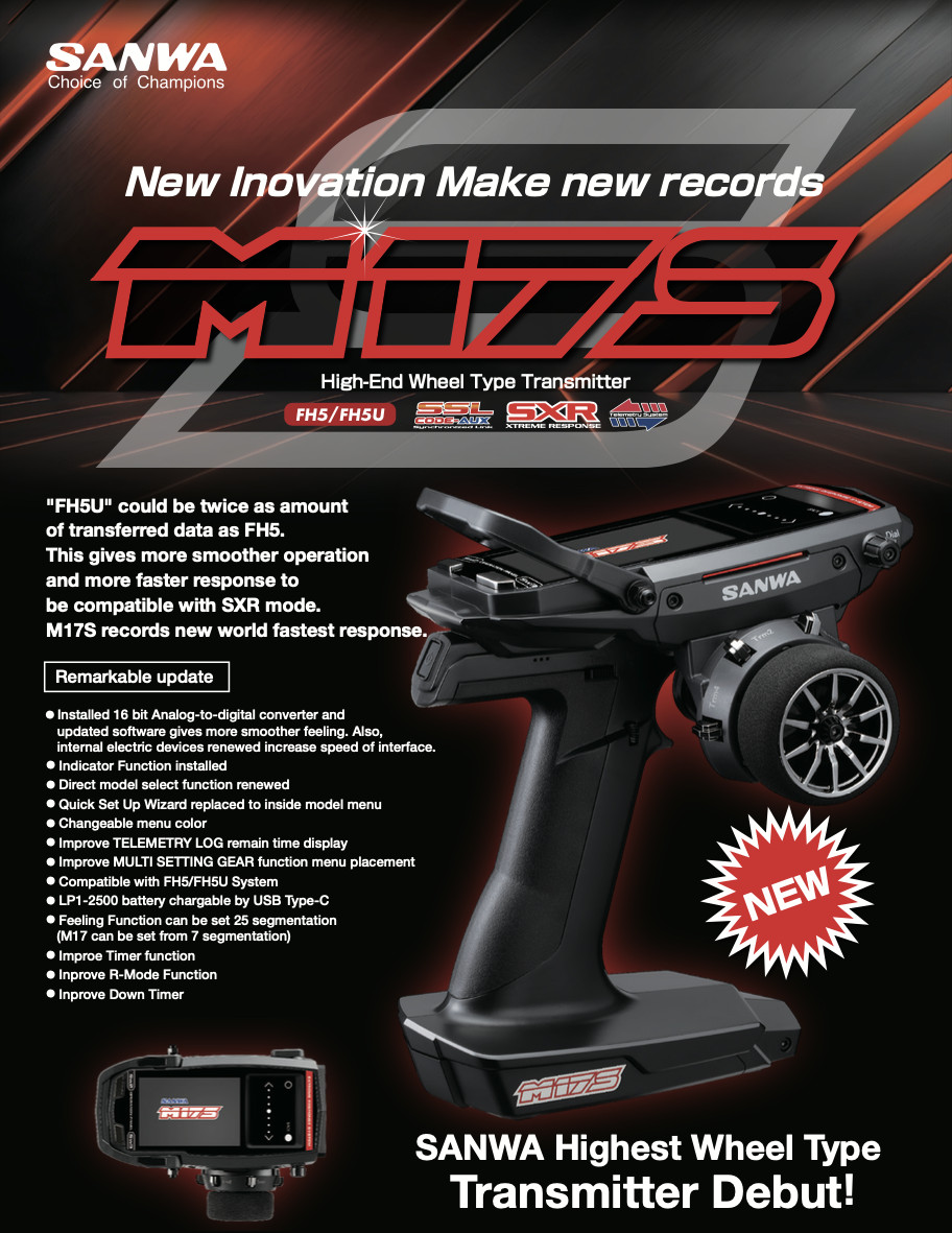 Sanwa M17S High End Professional Surface Radio