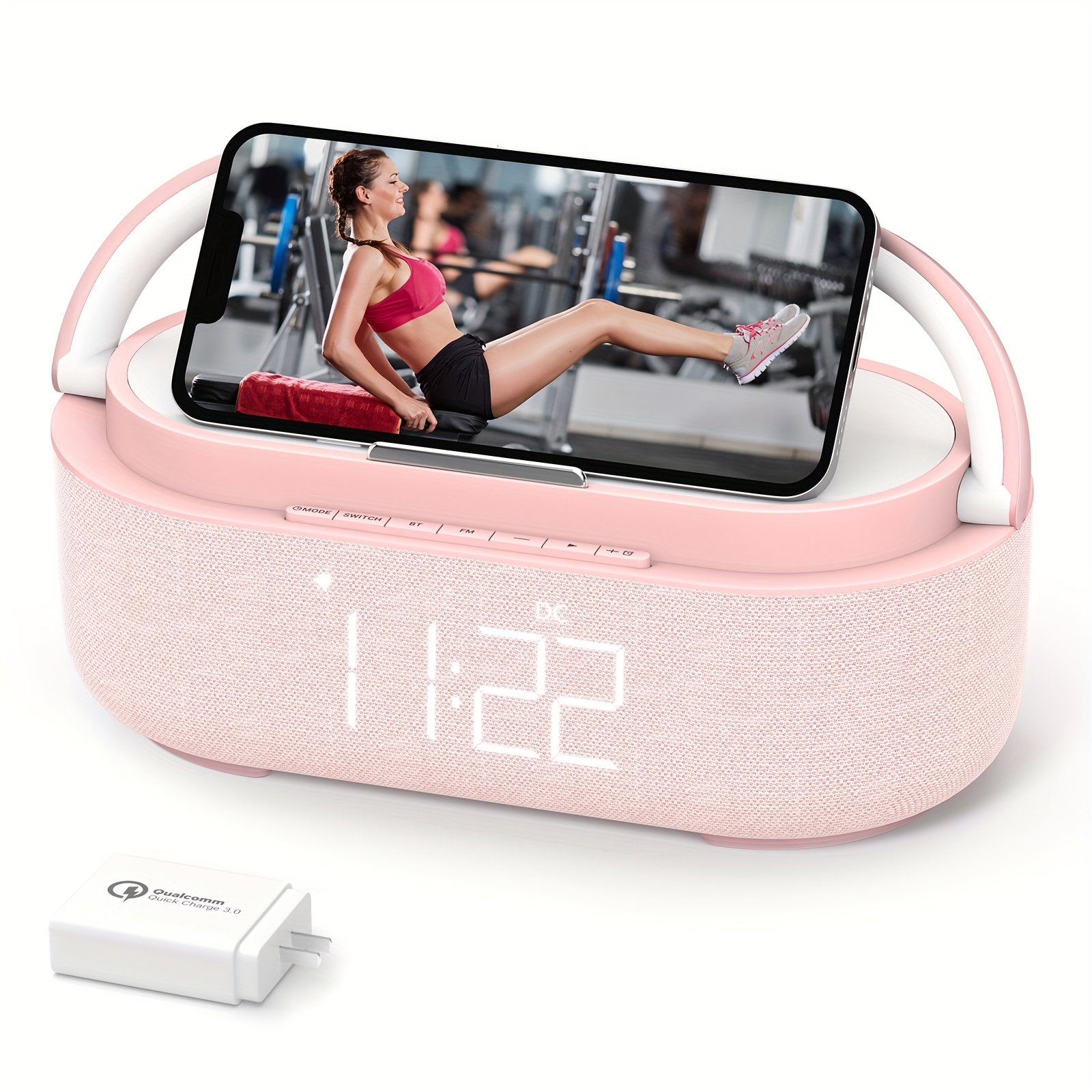 Smart LED Alarm Clock With Wireless Charging