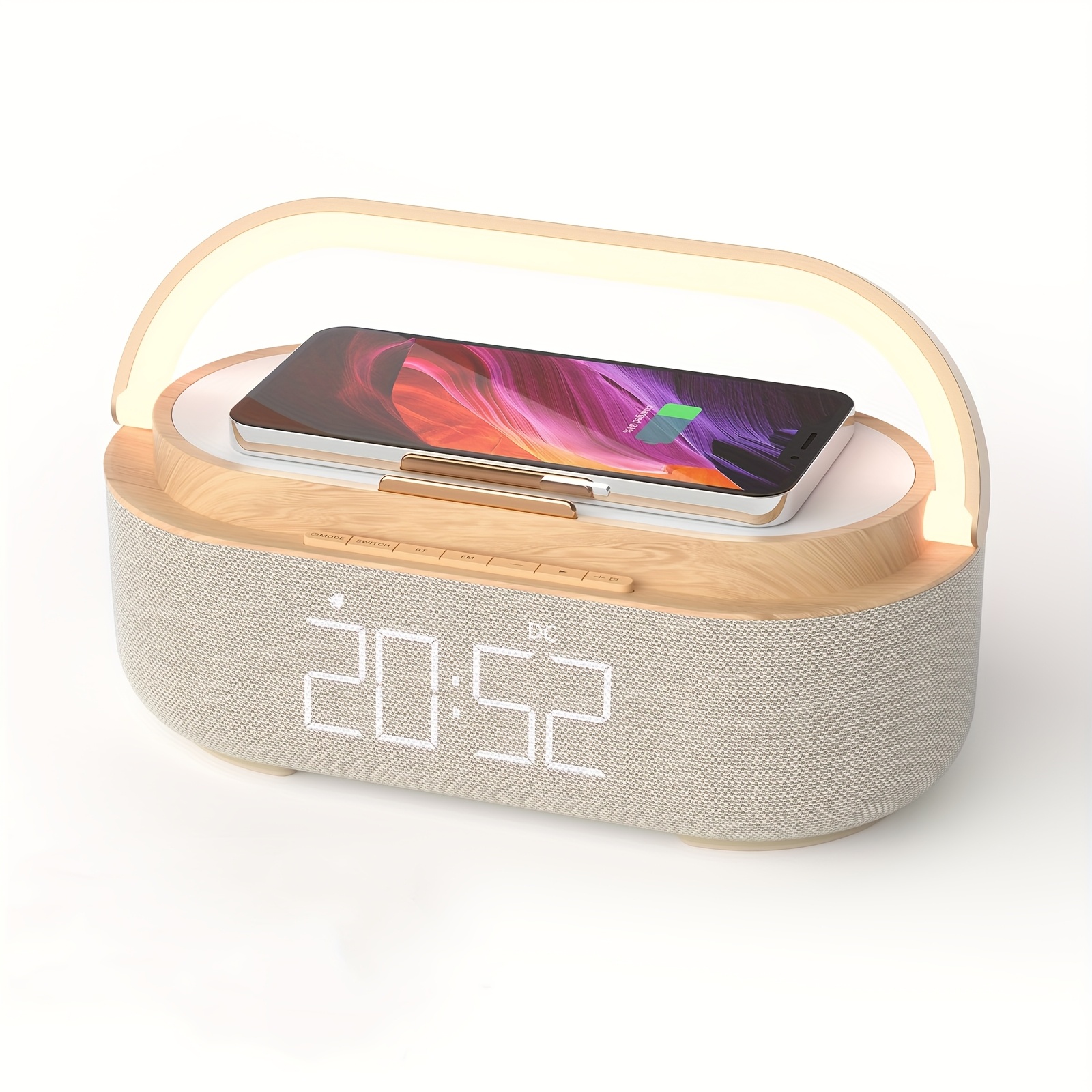Smart LED Alarm Clock With Wireless Charging