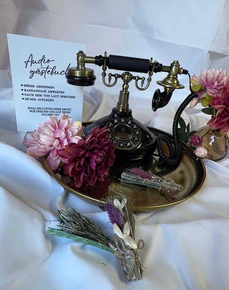  Audio Gästebuch für Hochzeiten (schwarz)