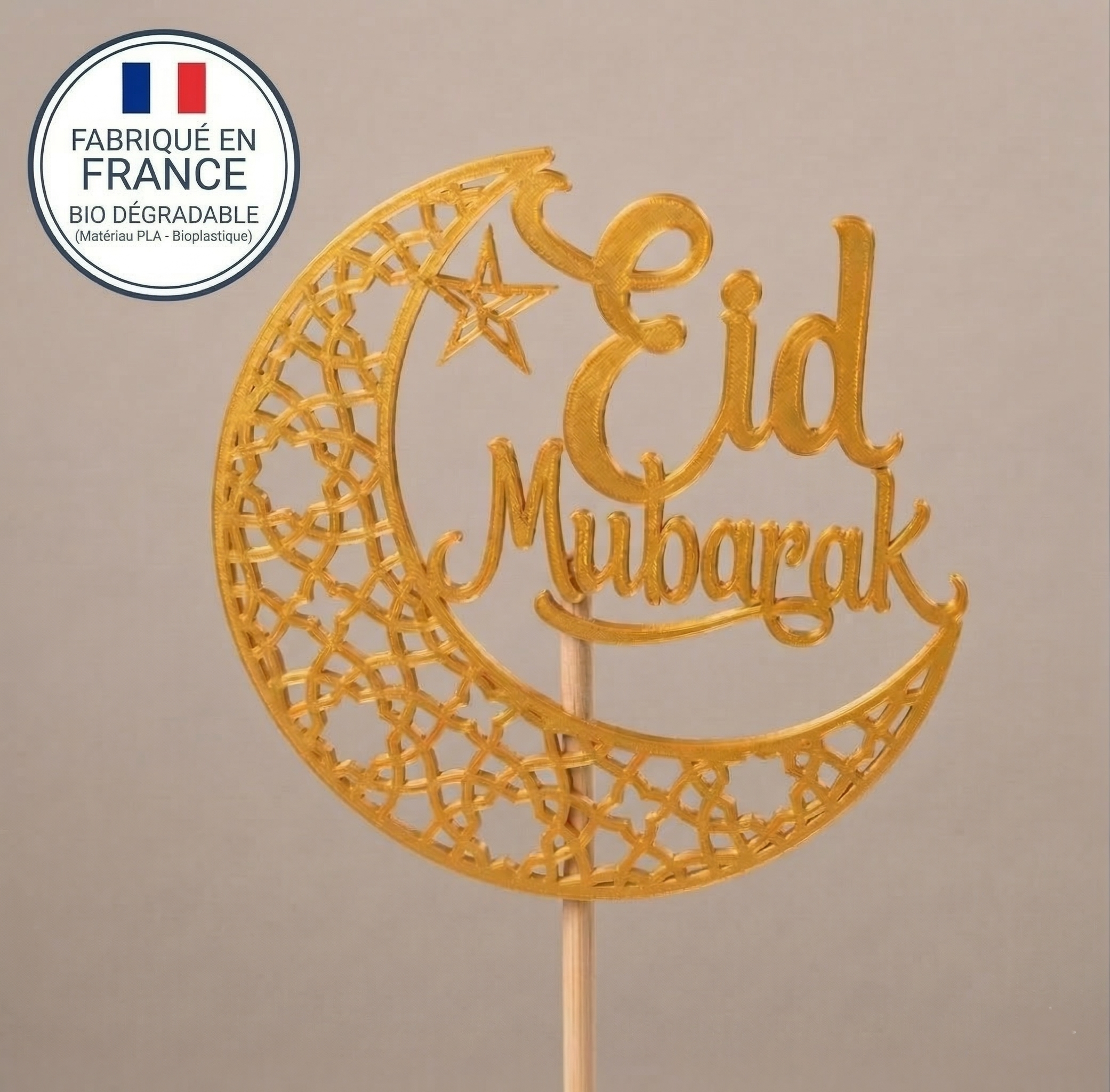 Pics décoratif Eid Moubarak 50cm (Lot 25)