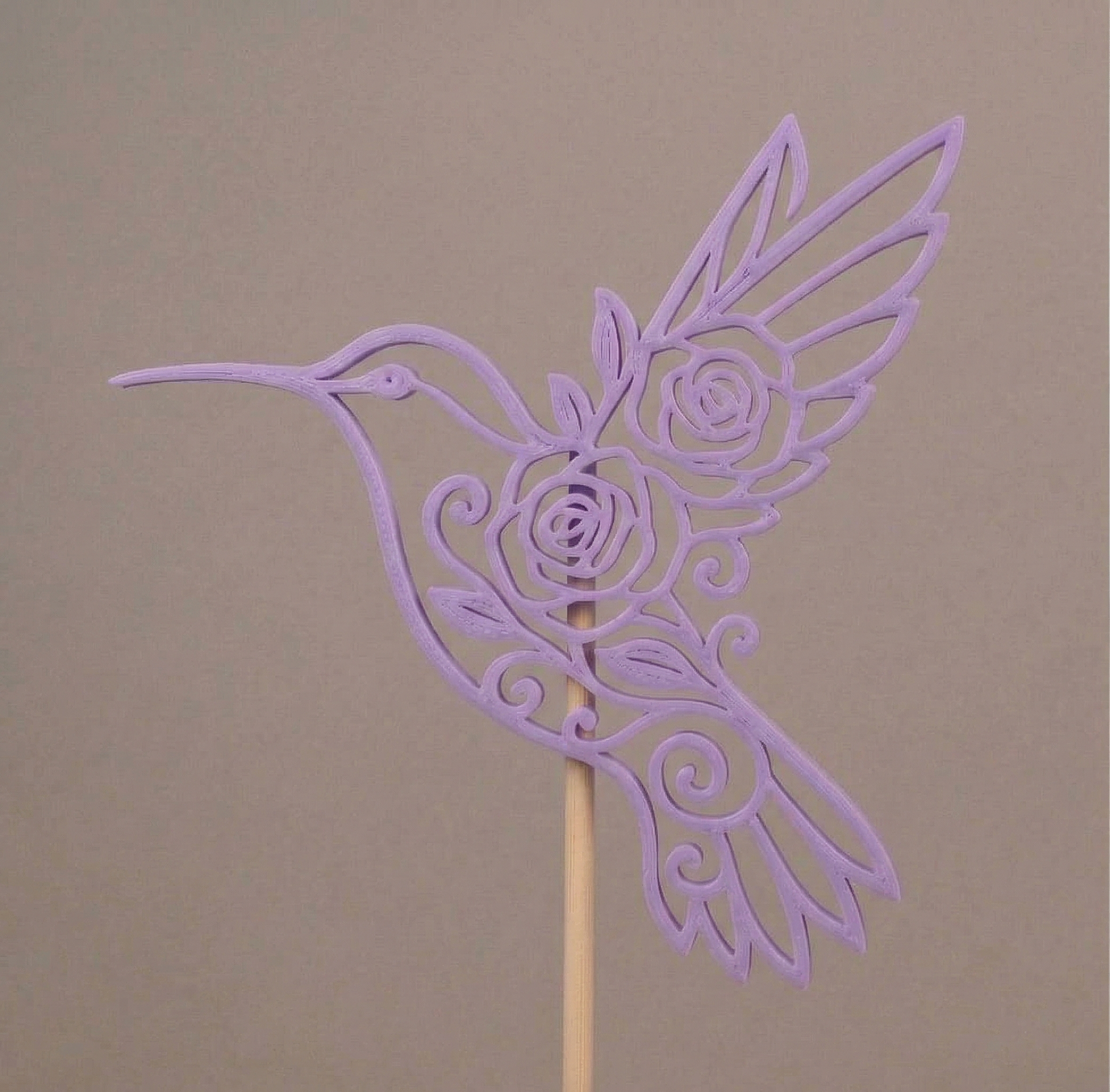 Pics décoratifs colibri floral (Lot 20)