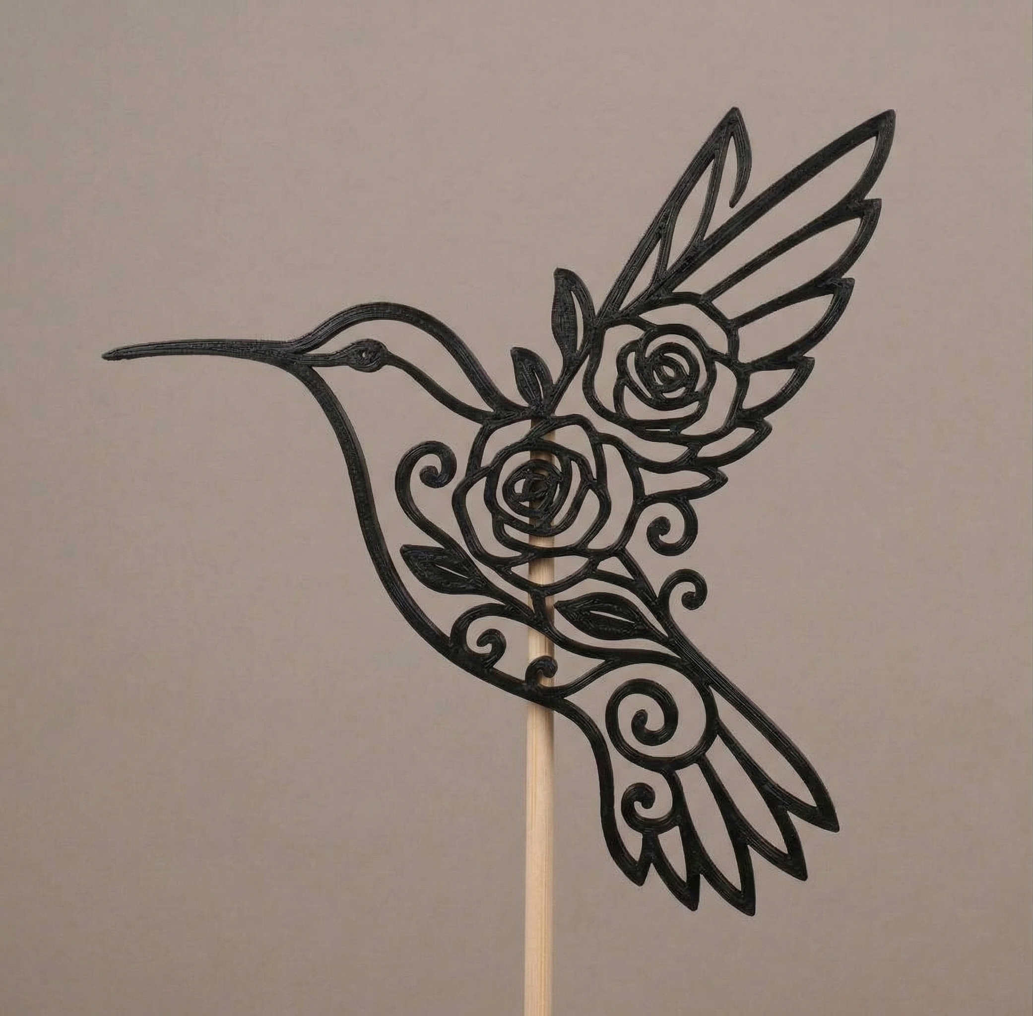 Pics décoratifs colibri floral (Lot 20)