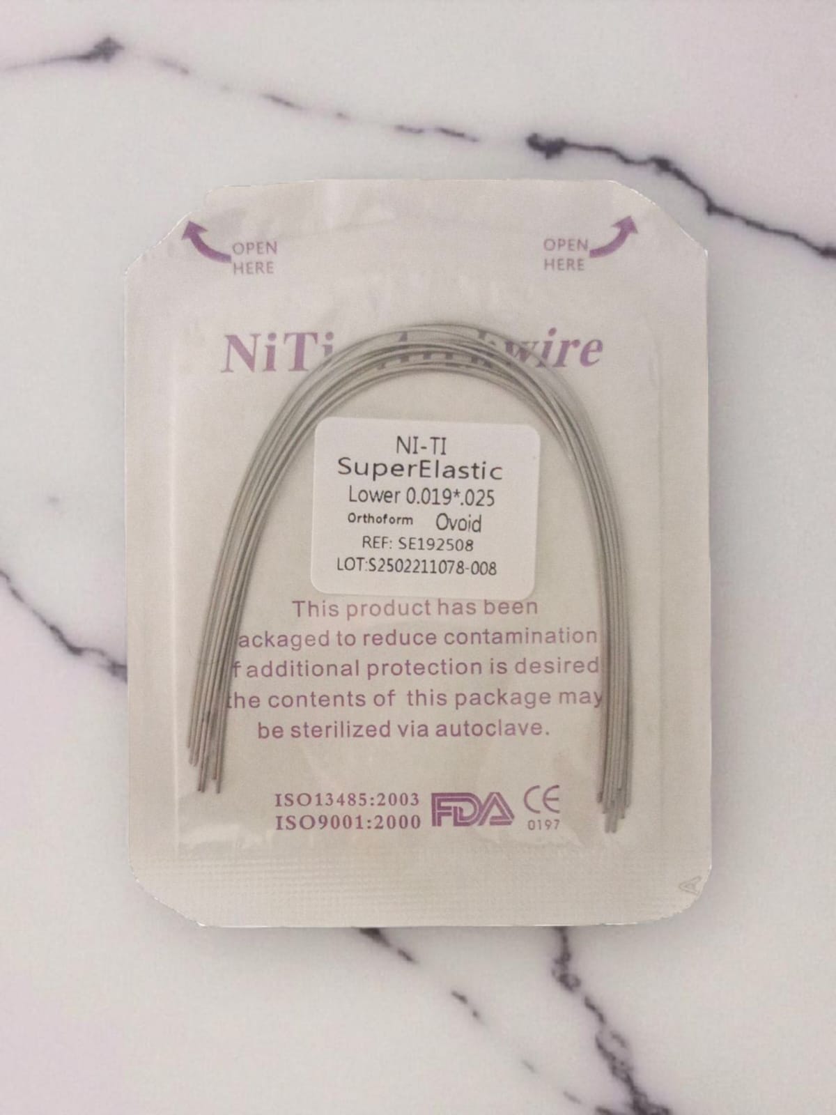 Ni-Ti SuperElastic Orthodontic Archwire