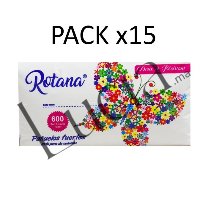 ROTANA Mouchoirs 600 مناديل ورقية كلينكس