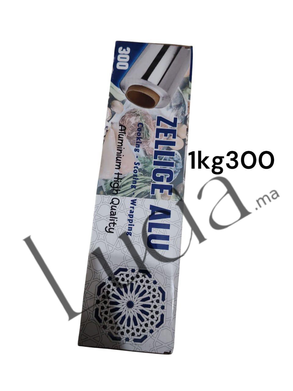 ZELLIGE ALU Papier aluminium 300 ورق الالمنيوم