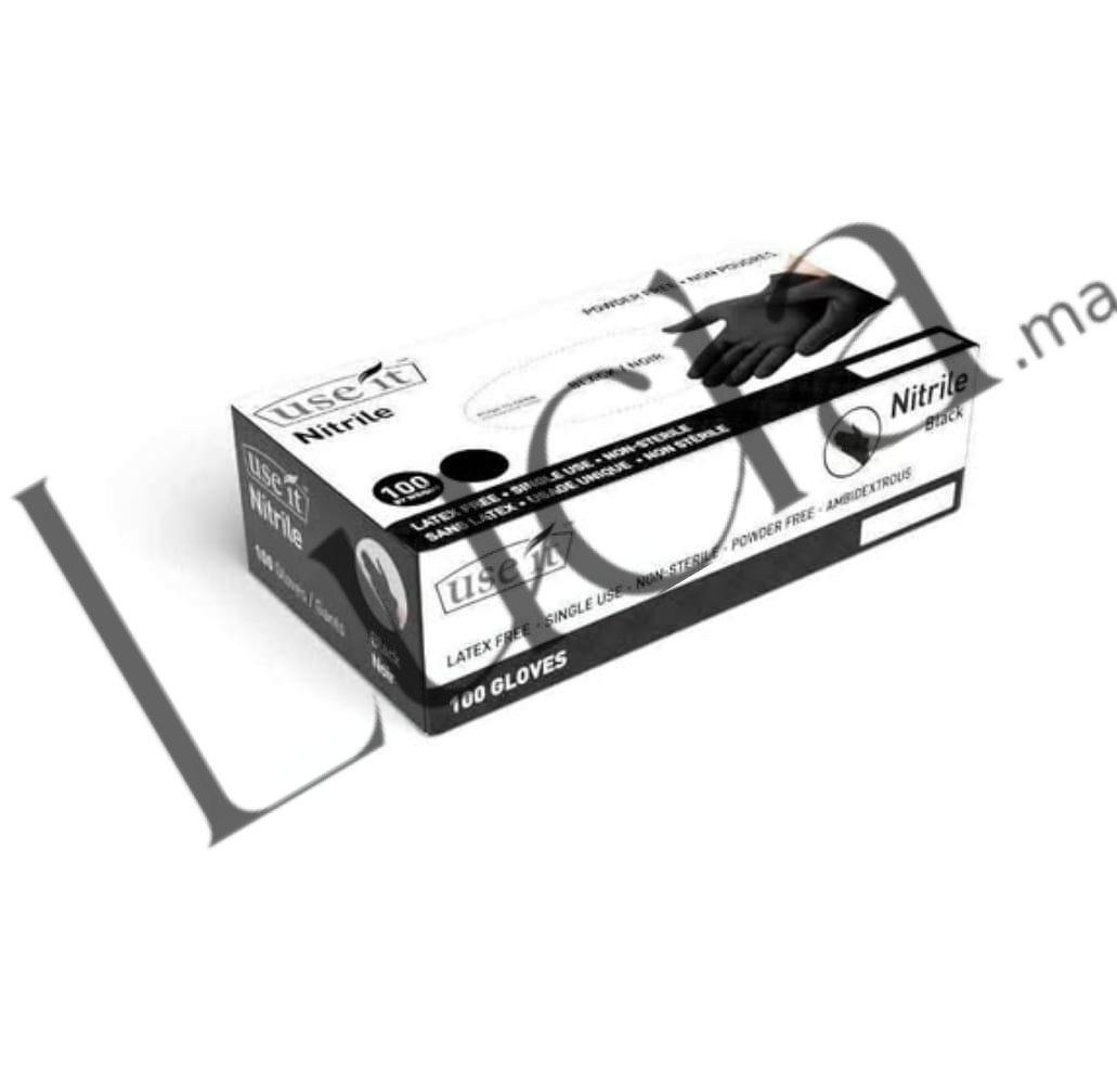 USE IT Gants de cuisine noir x100 قفازات مطبخ سوداء