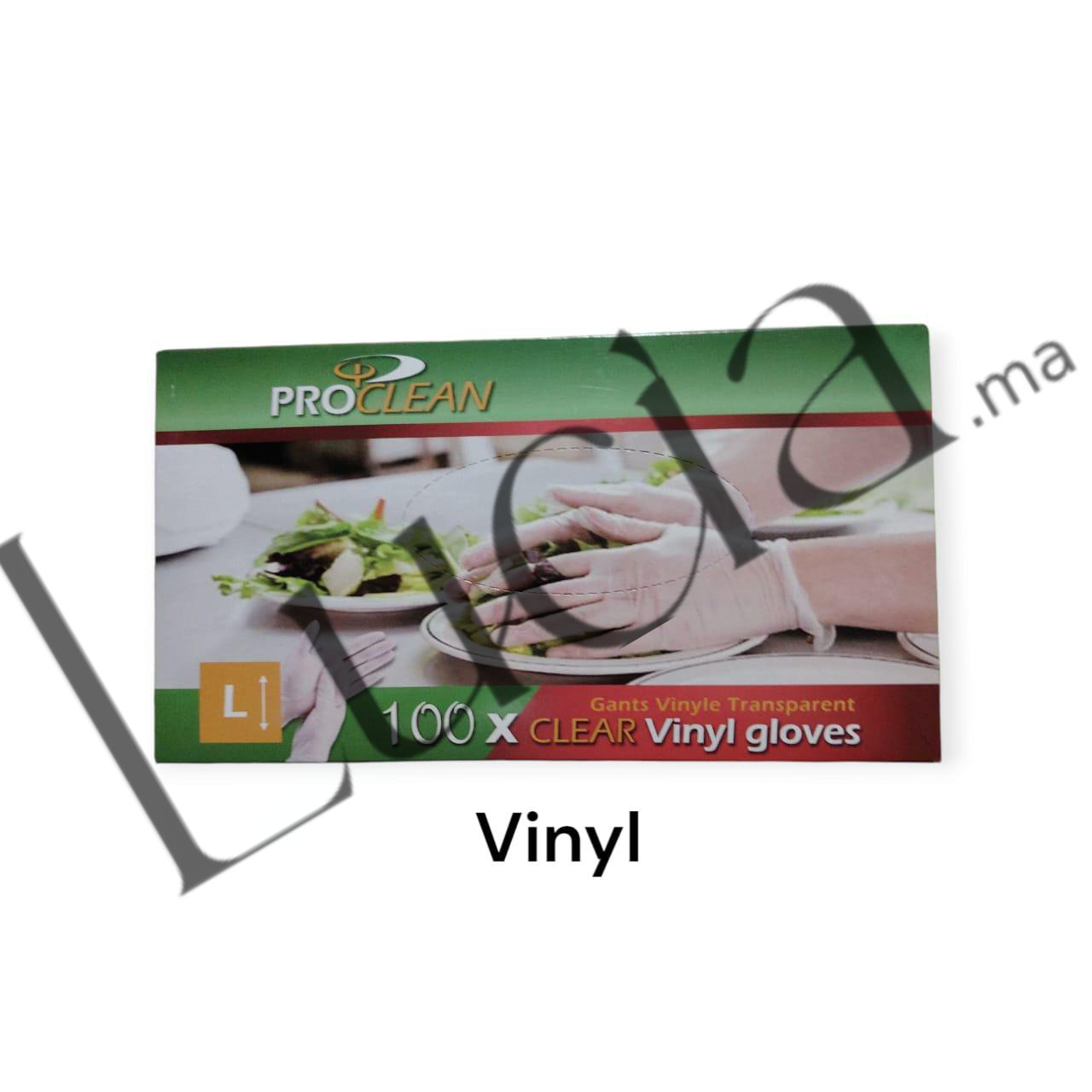 PROCLEAN Gants de cuisine blancs x100 قفازات مطبخ بيضاء