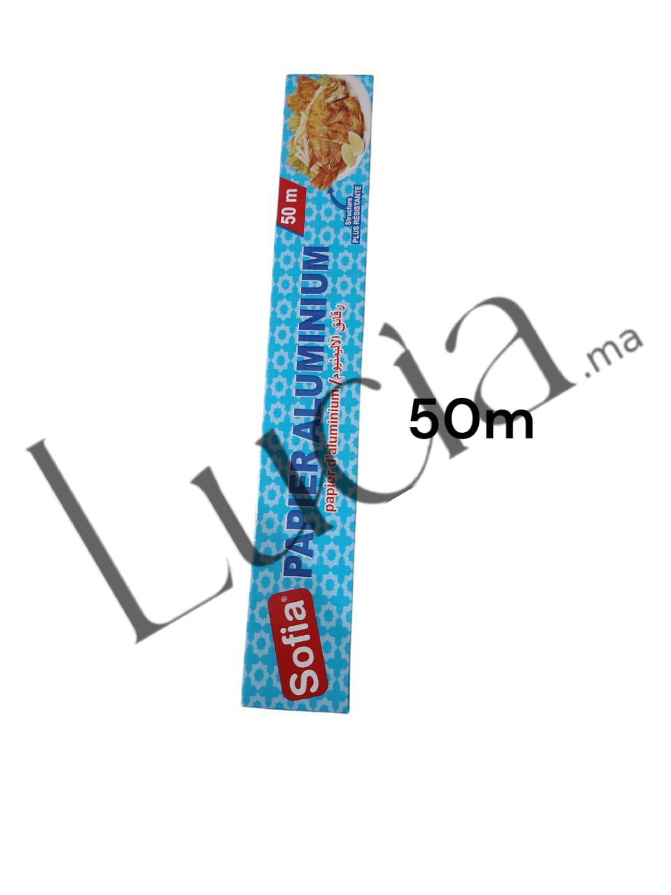 SOFIA Papier aluminium 50m ورق الالمنيوم