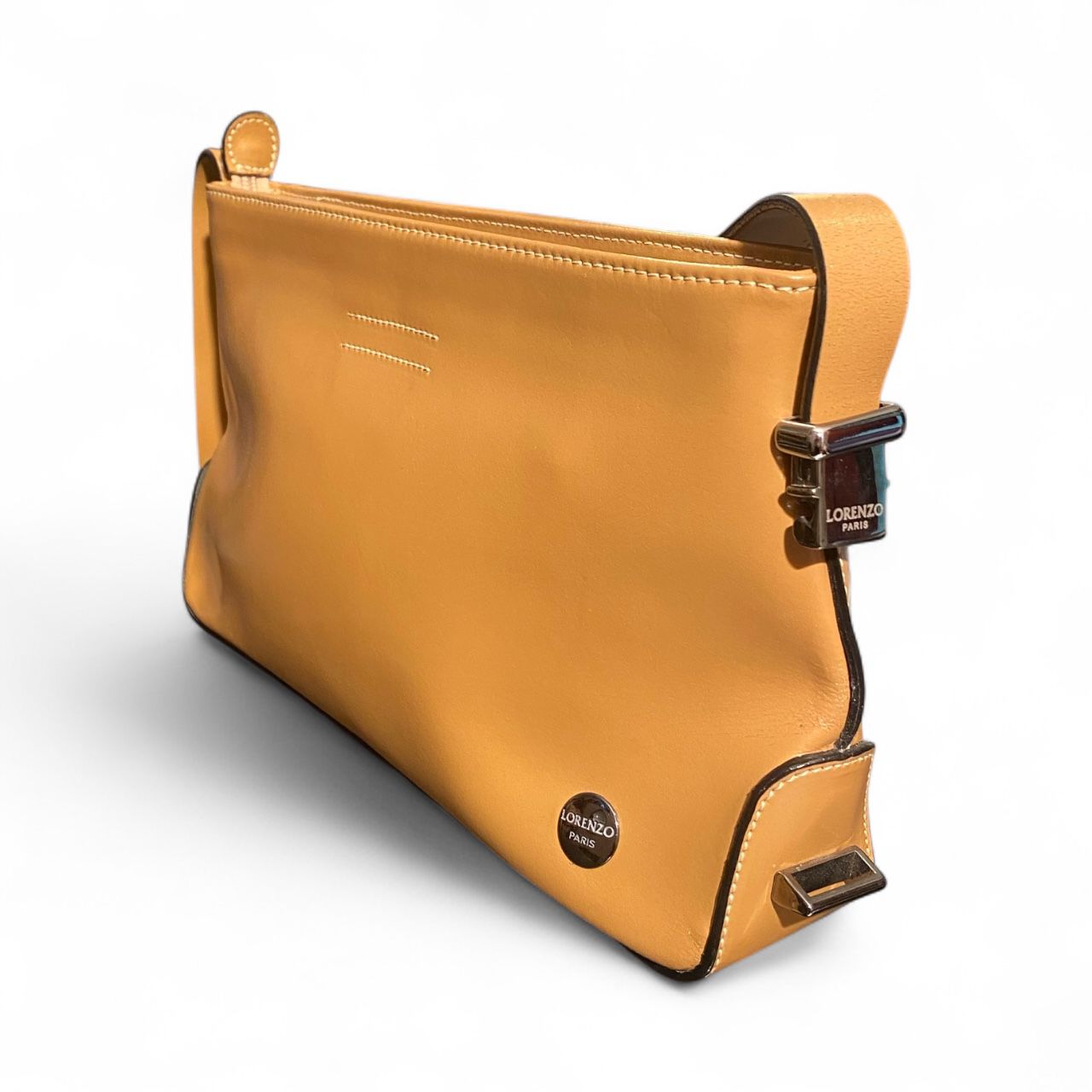 Sac à main Lorenzo Paris en cuir brun