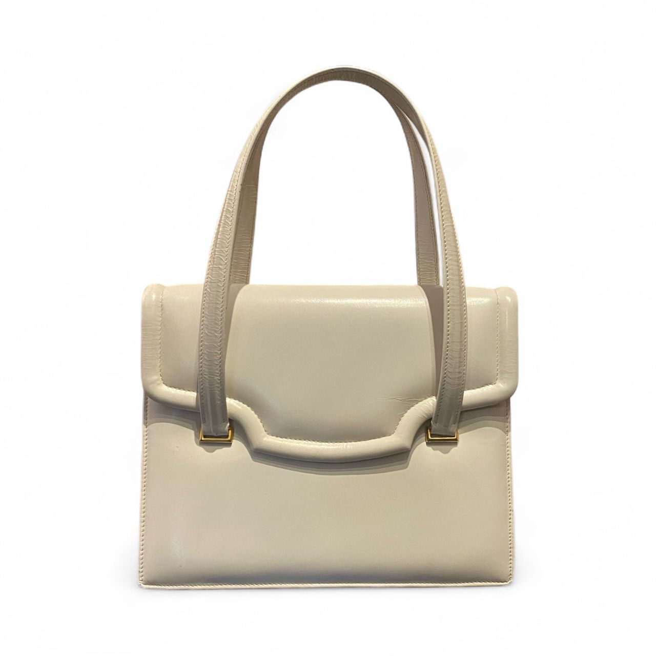 Sac à main en cuir blanc